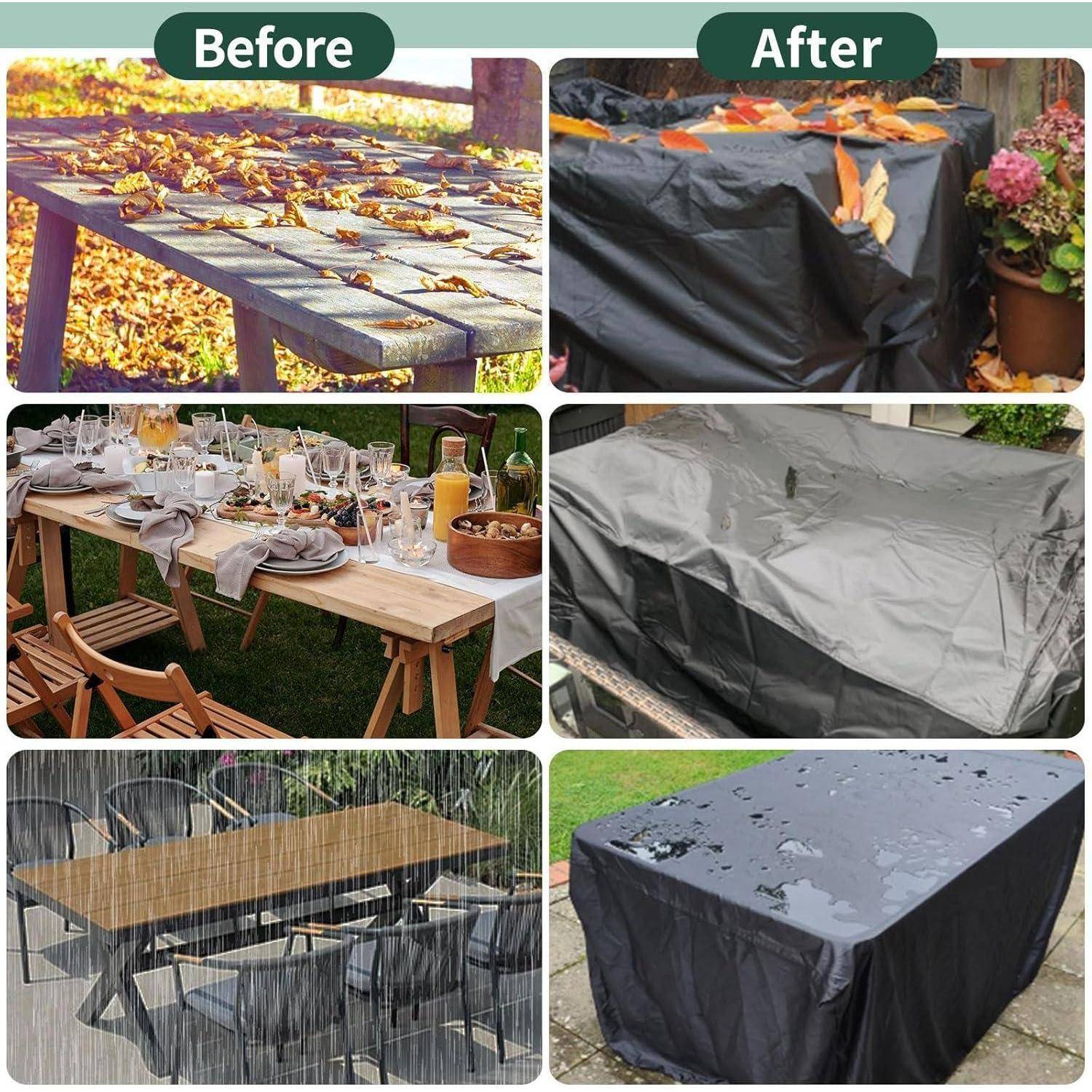 Gartenmöbel Abdeckung 420D Oxford Wasserdicht AntiUV 135x135x70cm