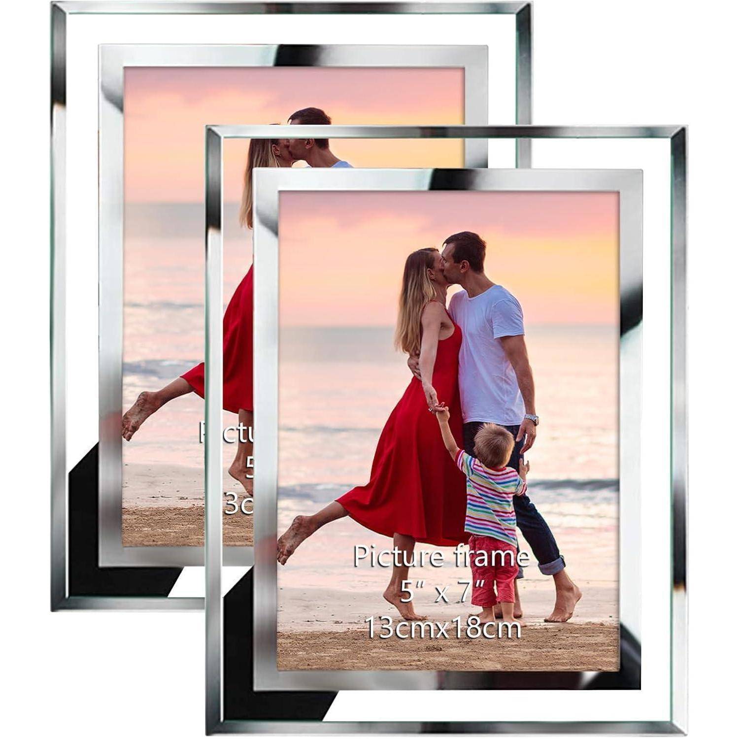 Bilderrahmen 13x18 Glas Hochzeit Fotorahmen 2er Set