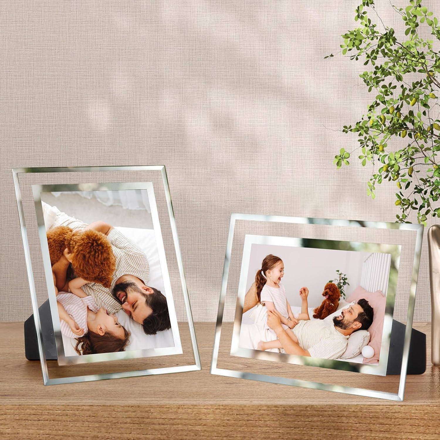 Bilderrahmen 13x18 Glas Hochzeit Fotorahmen 2er Set