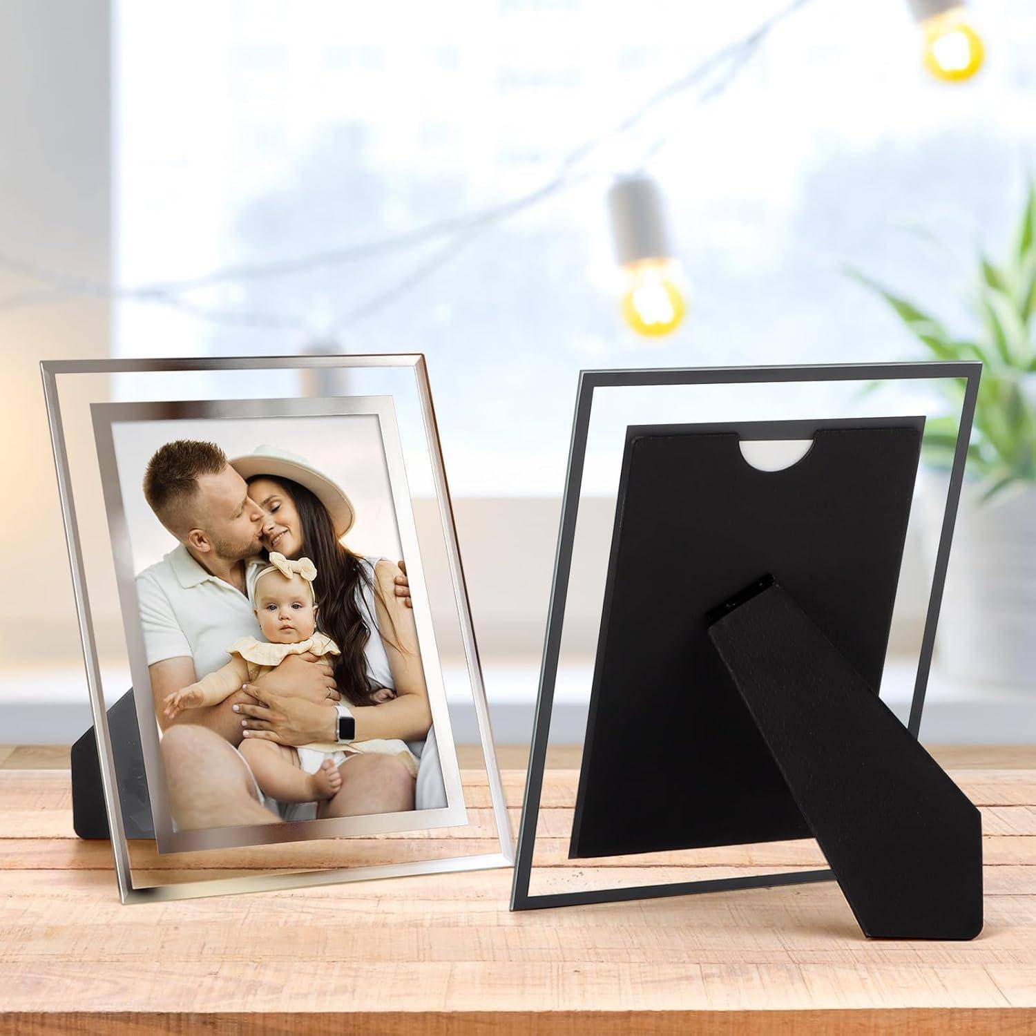 Bilderrahmen 13x18 Glas Hochzeit Fotorahmen 2er Set