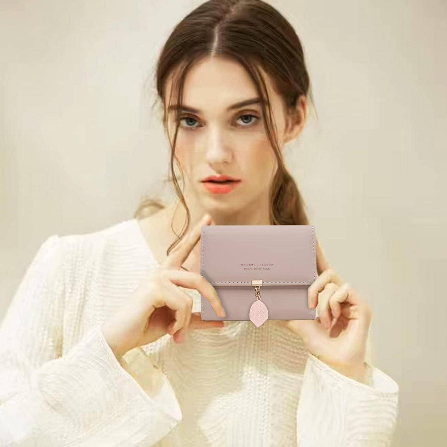 Geldbeutel Damen Kunstleder Portemonnaie kleine Geldbörse viele Fächer