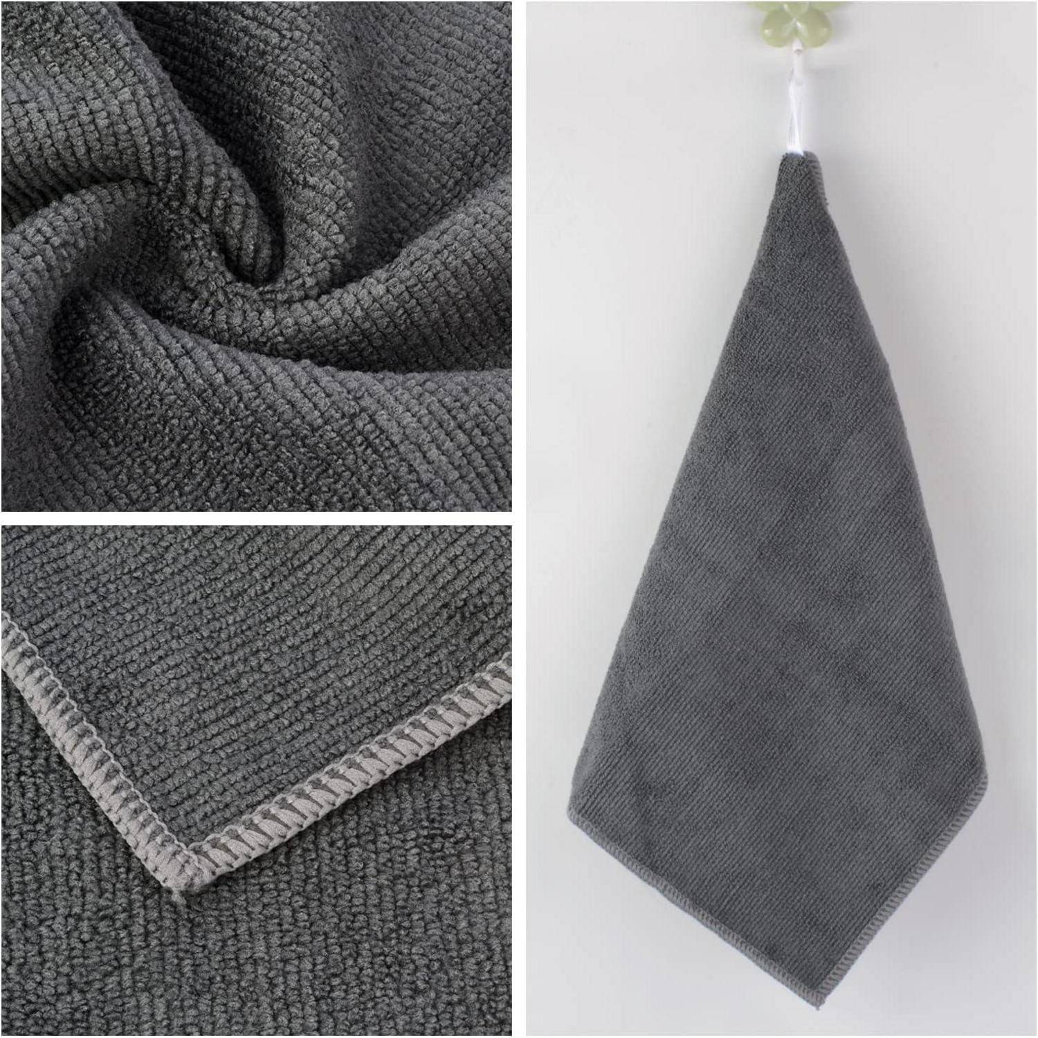 Mikrofasertücher 10er Set Grau 30x30cm saugfähig fusselfrei