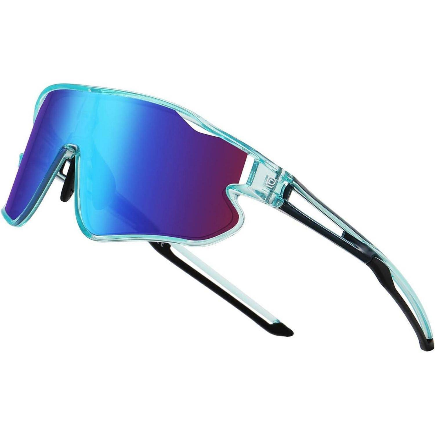 Kinder Sonnenbrille UV400 TR90 Rahmen Sport Radfahren DK268 Blau