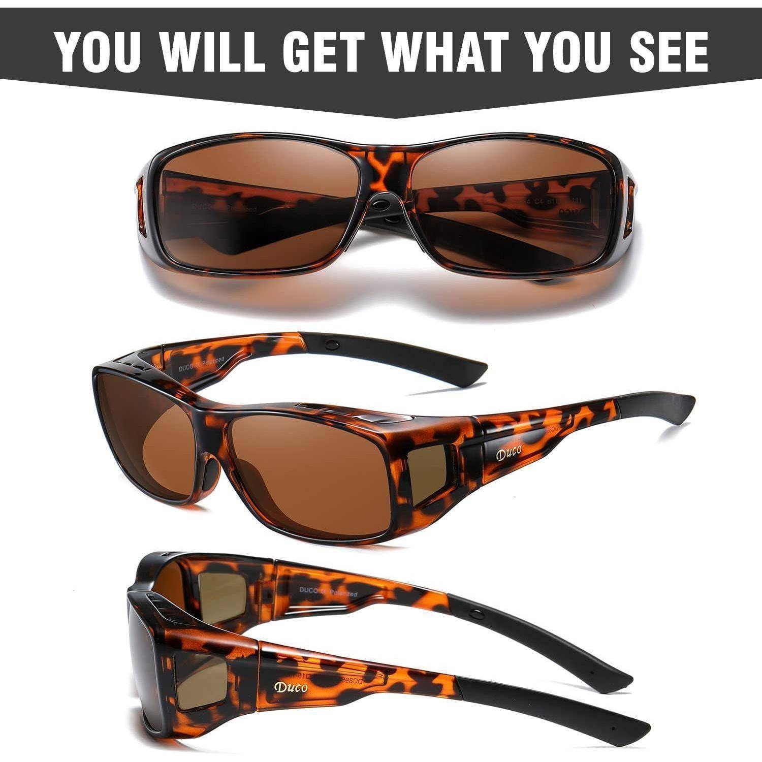 Polarisierte Sonnenbrille UV400 Schutz Überbrille Fit-over L