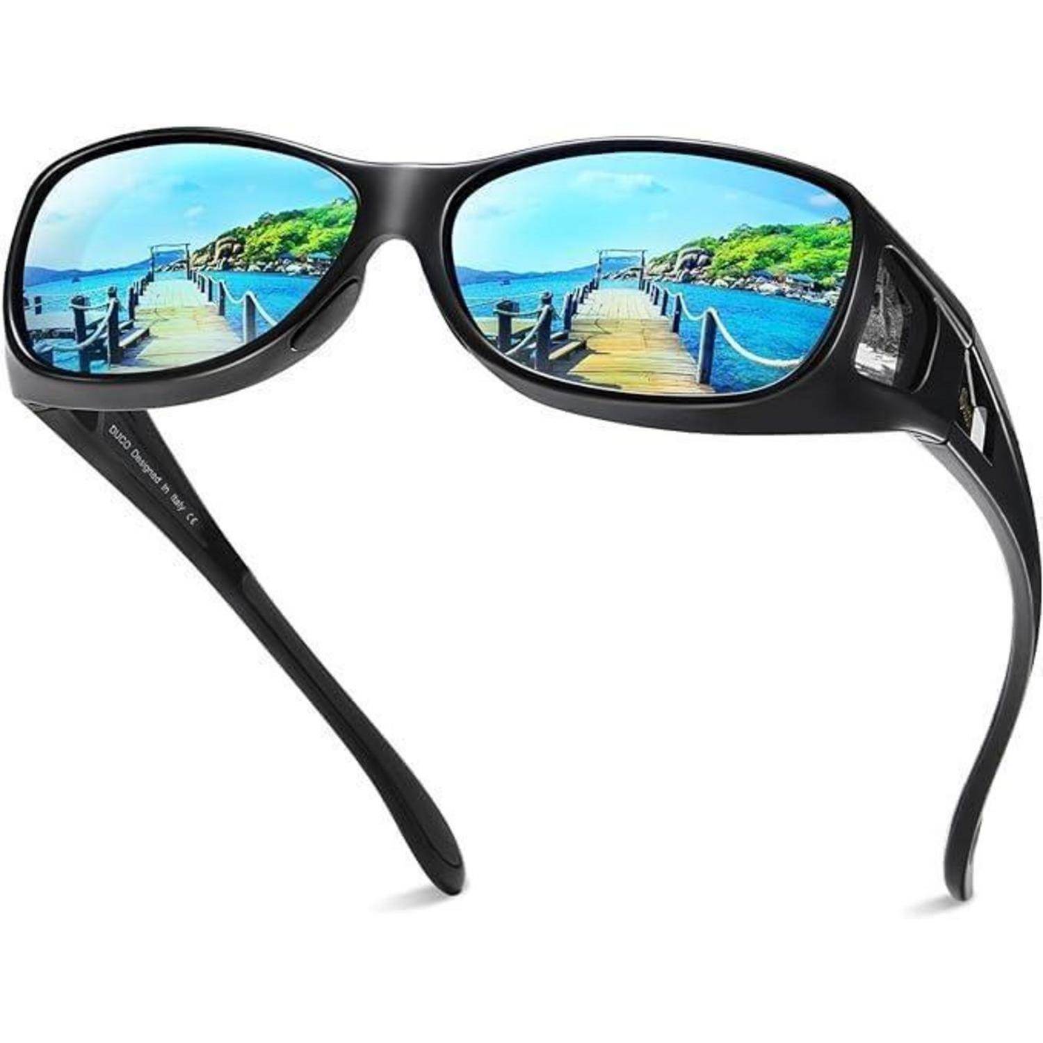 Polarisierte Überbrille UV400 Schutz für Brillenträger - m-schwarz
