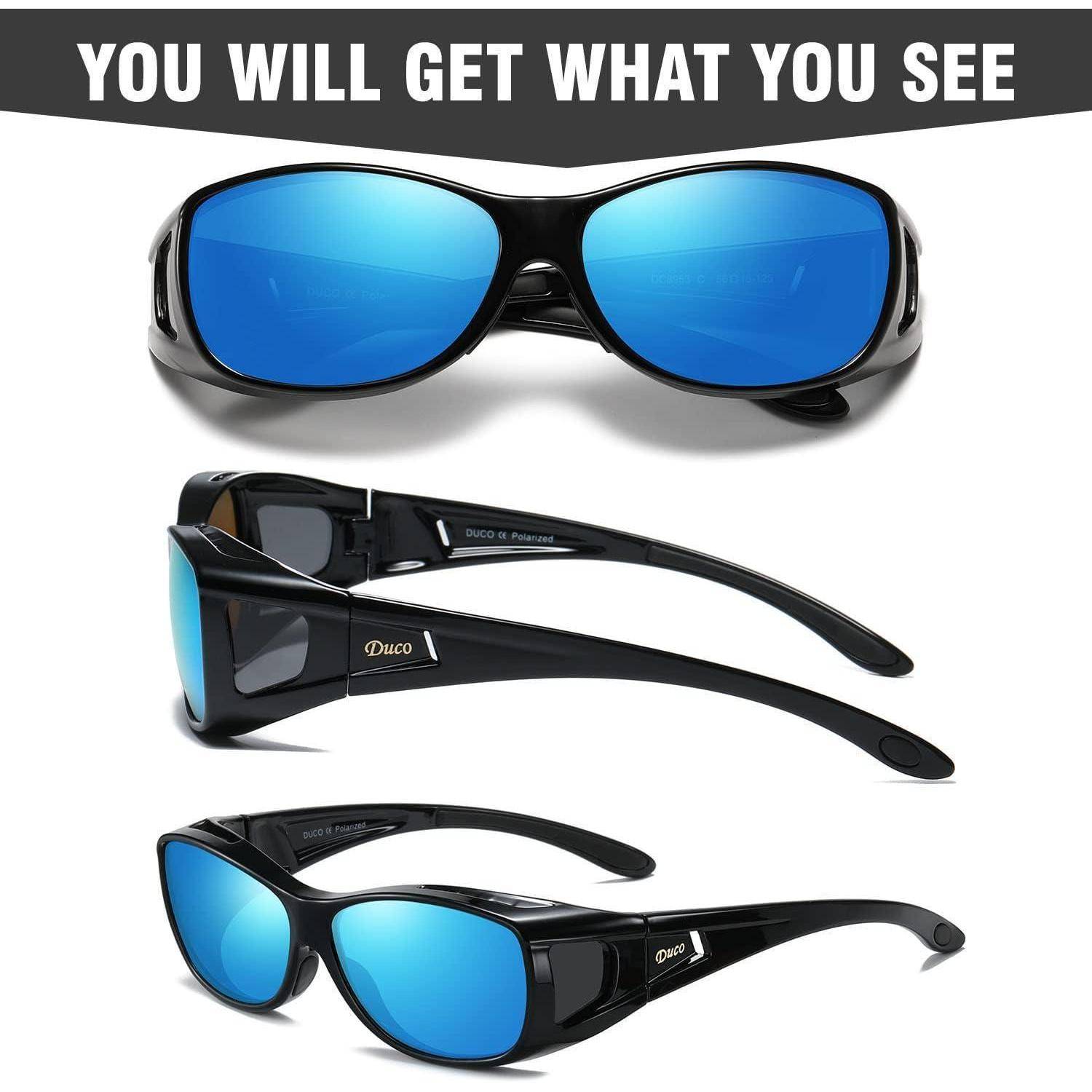 Polarisierte Überbrille UV400 Schutz für Brillenträger - m-schwarz