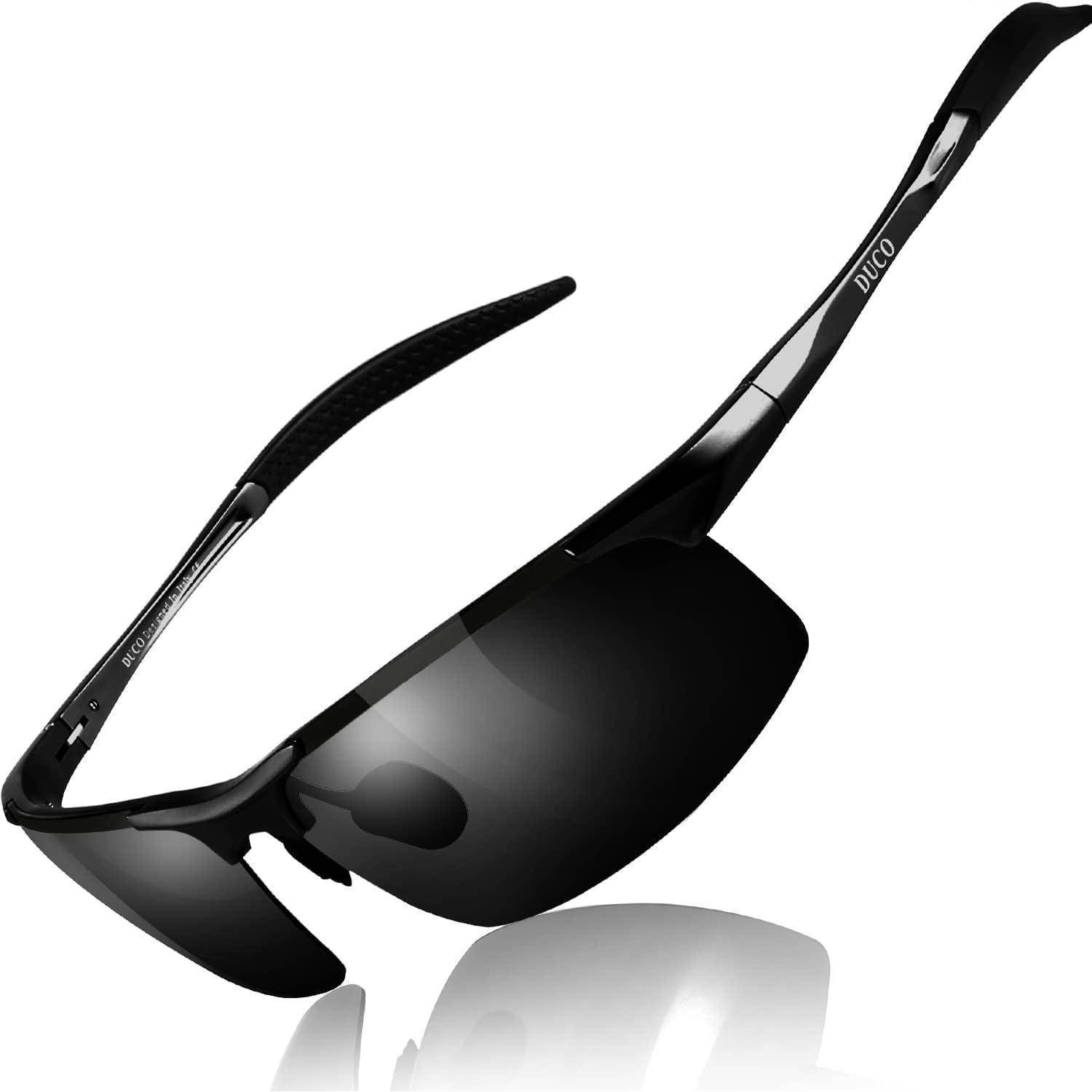 Herren Sportbrille Polarisierte Sonnenbrille Al-Mg Metallrahmen