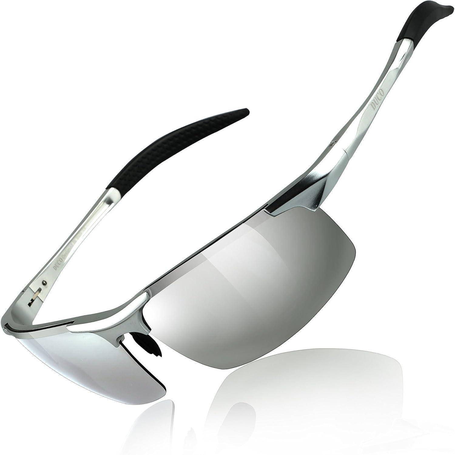 Herren Sportbrille Polarisierte Sonnenbrille Al-Mg Metallrahmen
