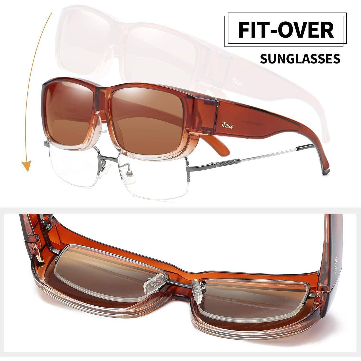 Polarisierte Sonnenbrille UV400 Schutz TR90 Rahmen für Brillenträger