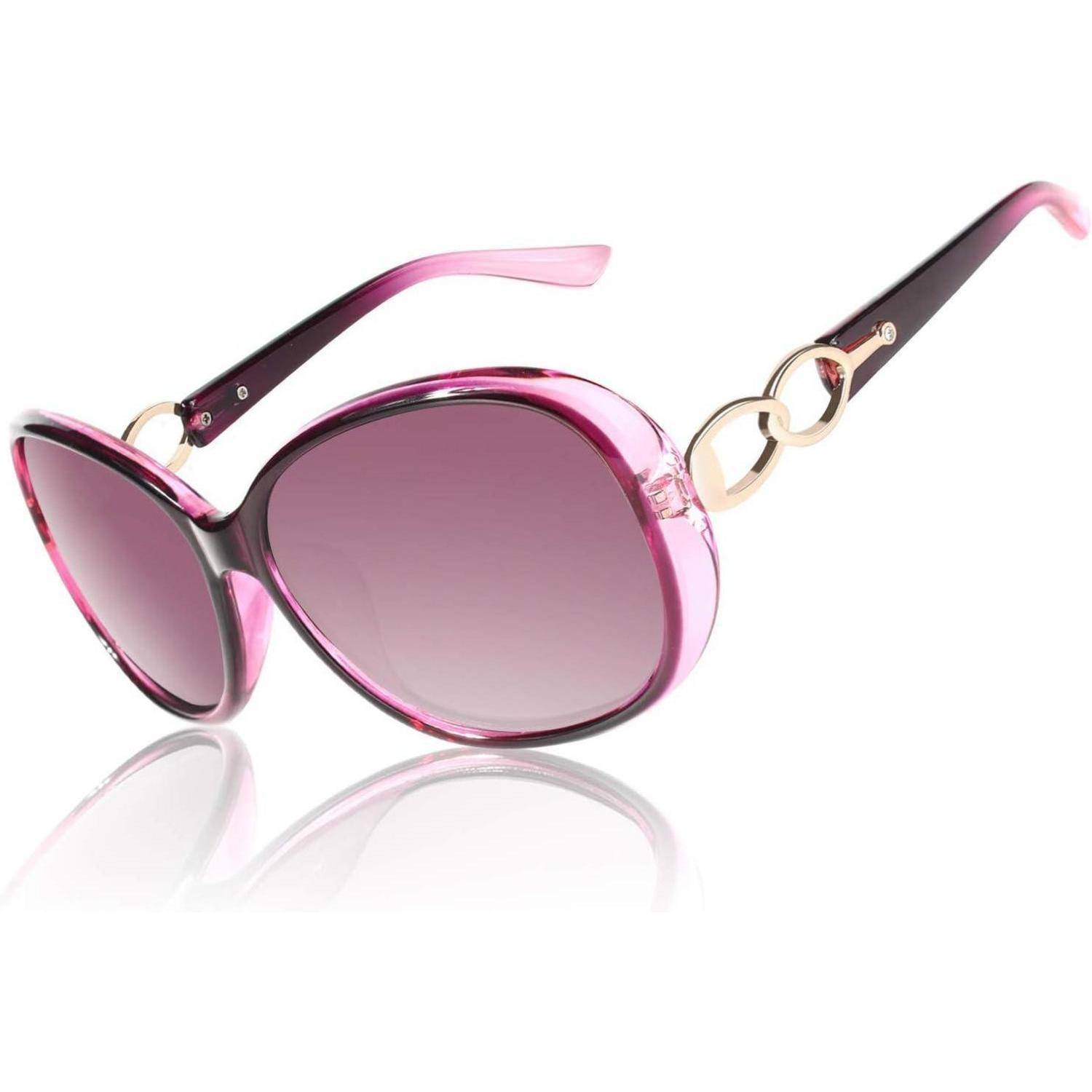 Sonnenbrille Damen Polarisiert Übergroße Vintage Brille Schwarz
