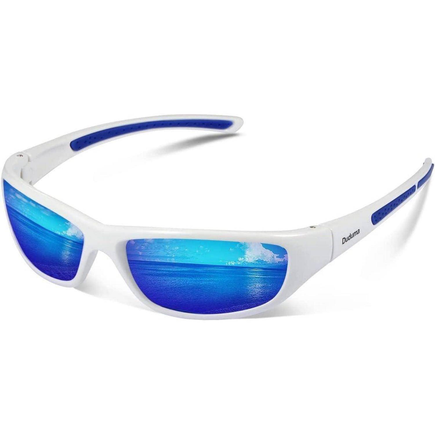 Sport Sonnenbrille Herren Polarisiert UV400 Schutz Schwarz Matt
