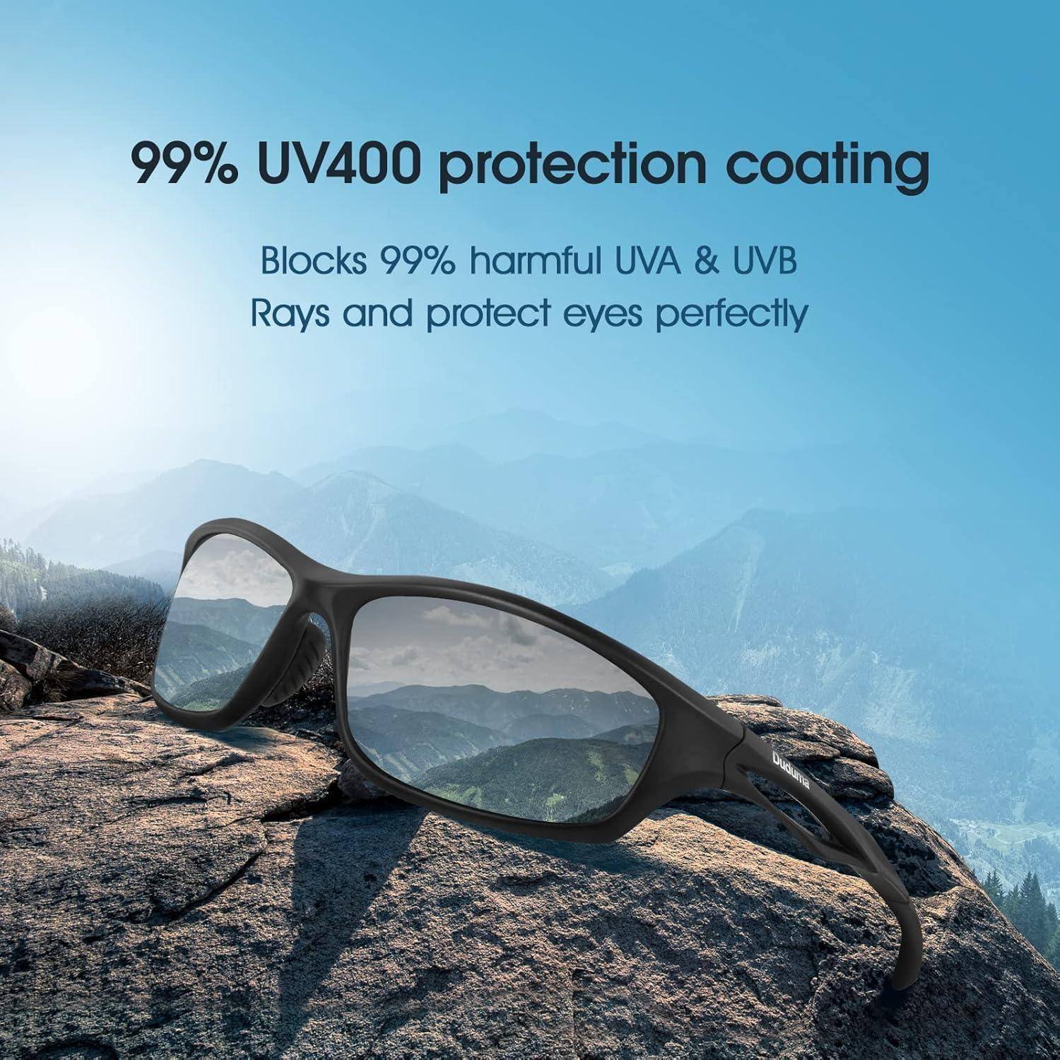 Polarisierte Sport Sonnenbrille Herren UV400 Schutz TR90 Brillen