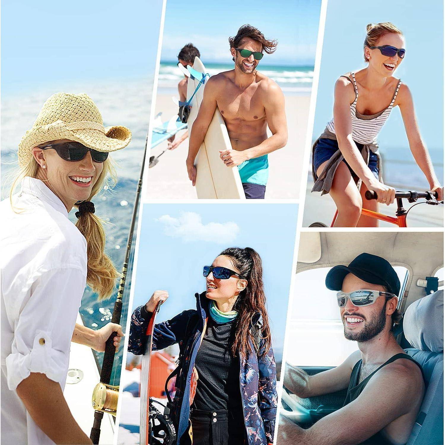 Polarisierte Sport Sonnenbrille Herren UV400 Schutz TR90 Brillen