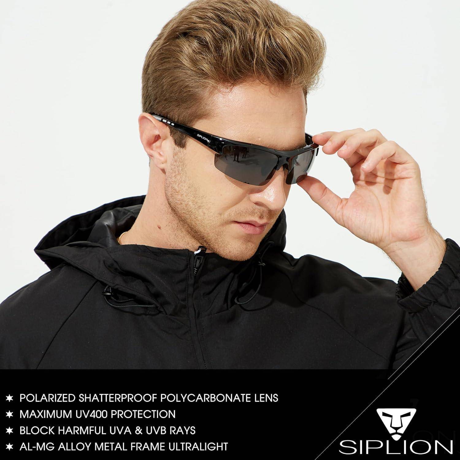 Herren Sonnenbrille UV400 Polarisiert Superleicht CAT 3 CE