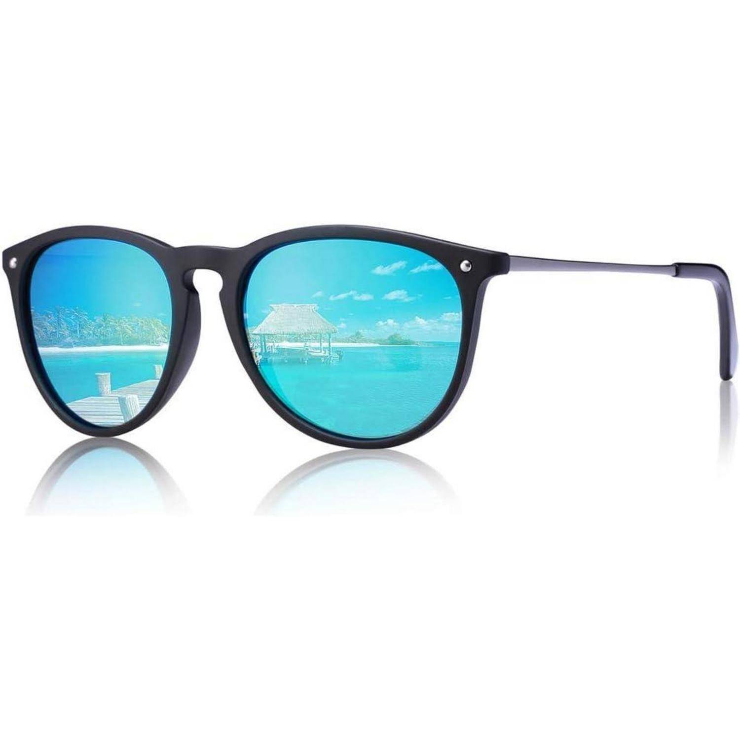 Vintage Polarisierte Sonnenbrille UV400 Schutz Ultraleicht Rahmen