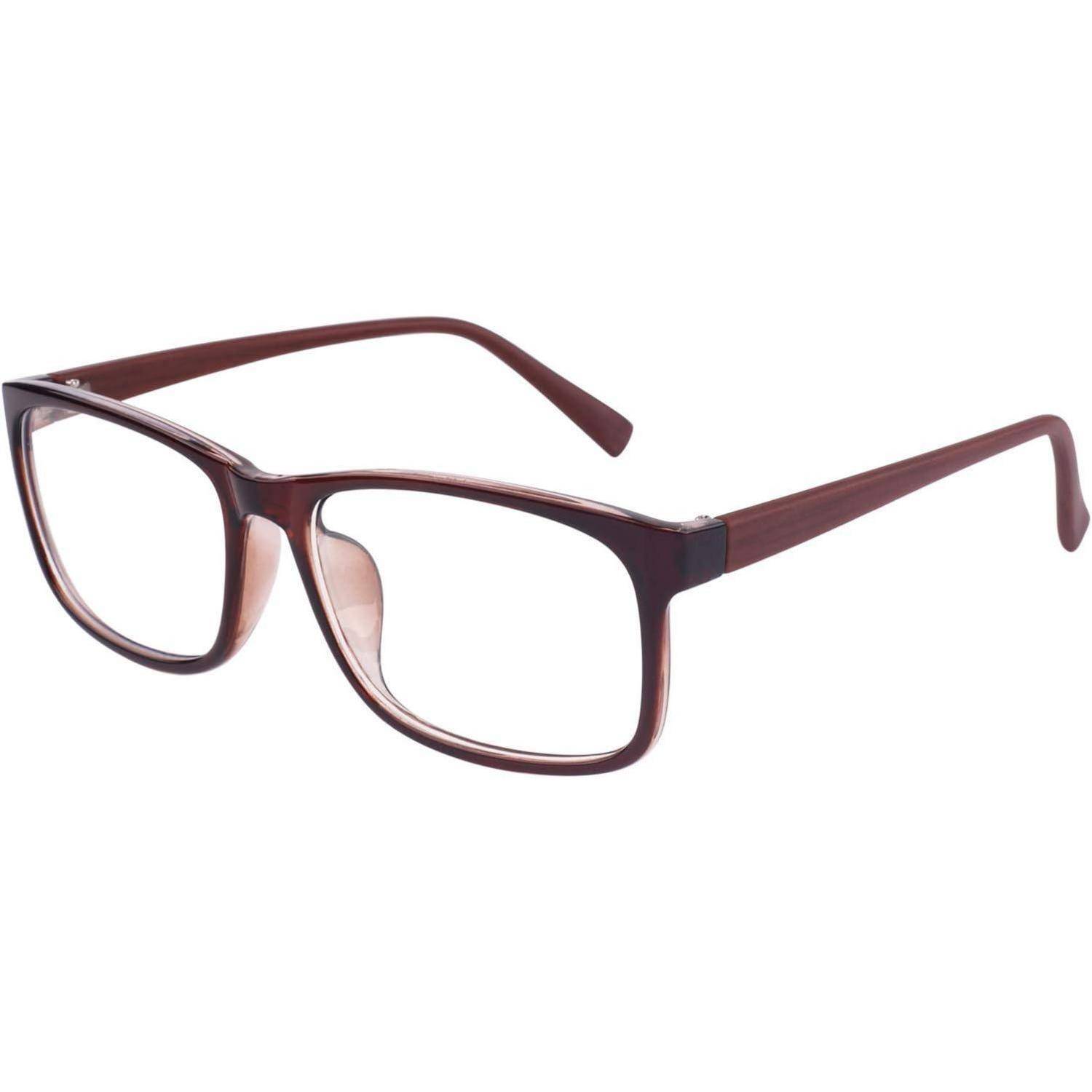 UV400 Schutz Nerdbrille ohne Stärke Damen Herren inkl. Tasche & Tuch