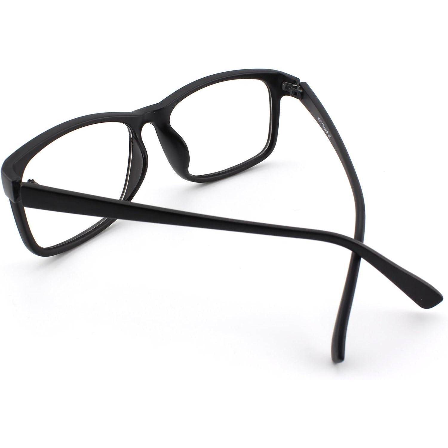 Brille Ohne Stärke Nerdbrille Damen Herren UV400 inkl. Tasche & Tuch