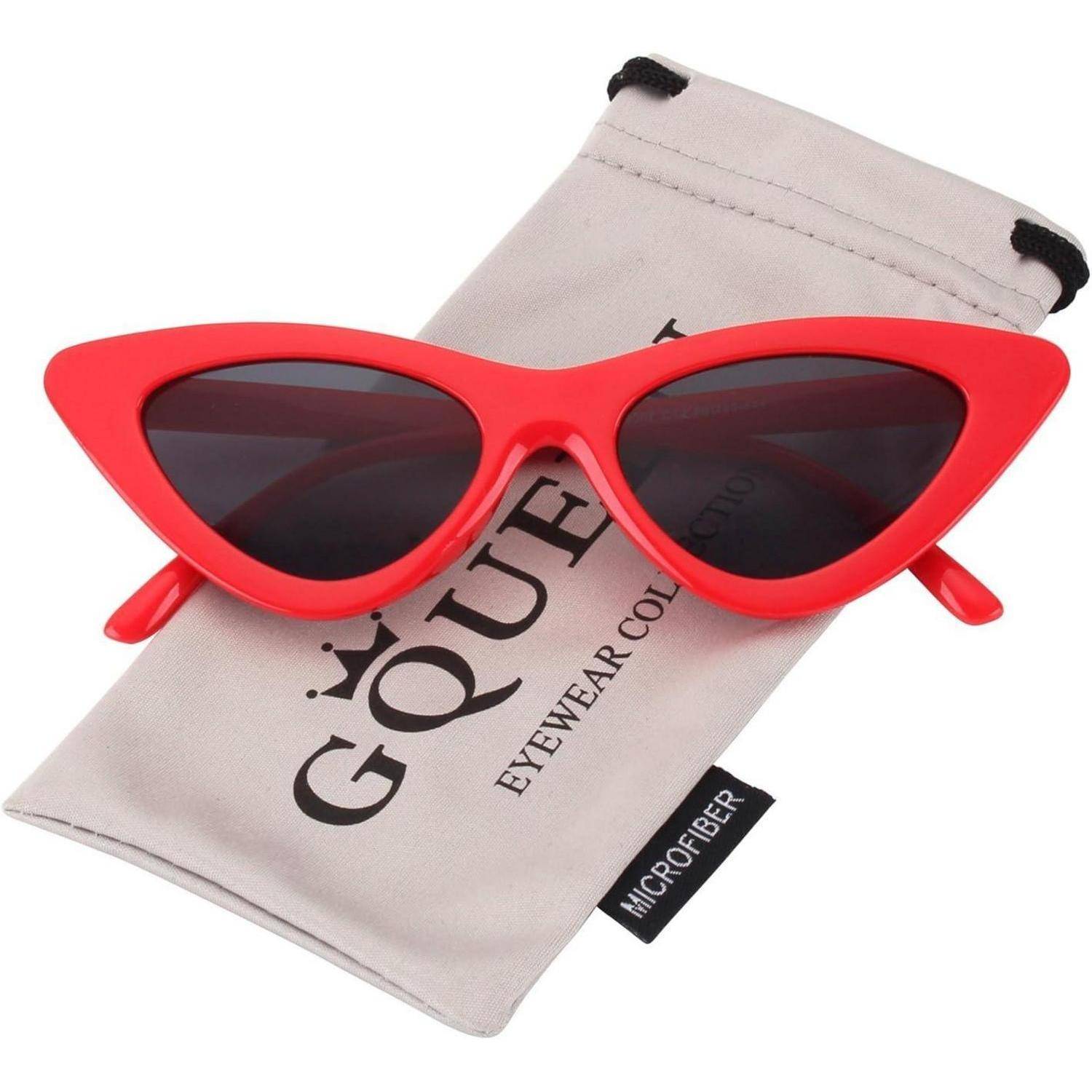 Vintage Katzenauge Sonnenbrille Damen Cateye Retro hochwertig UV400