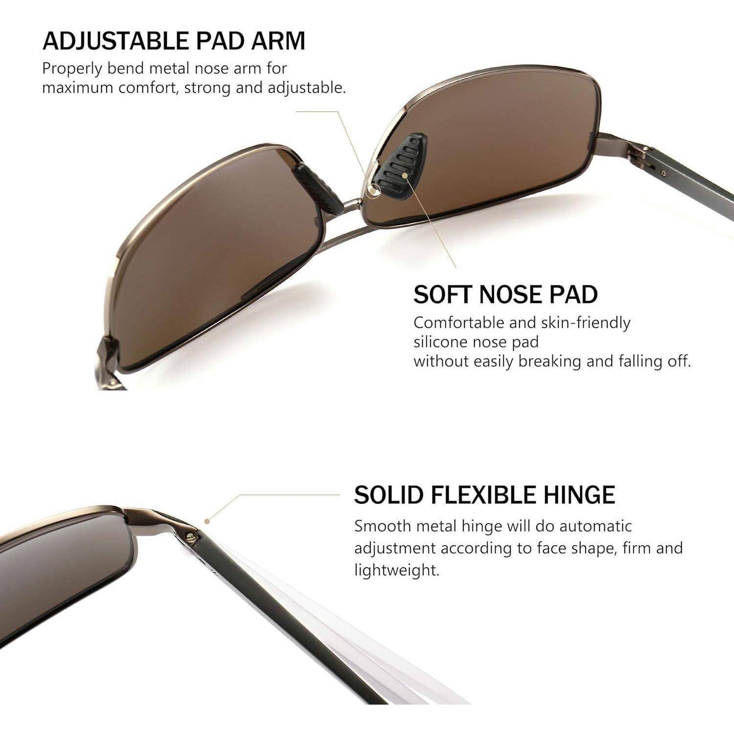 Ultraleichte Polarisierte Herren Sonnenbrille UV400 Schutz CAT 3