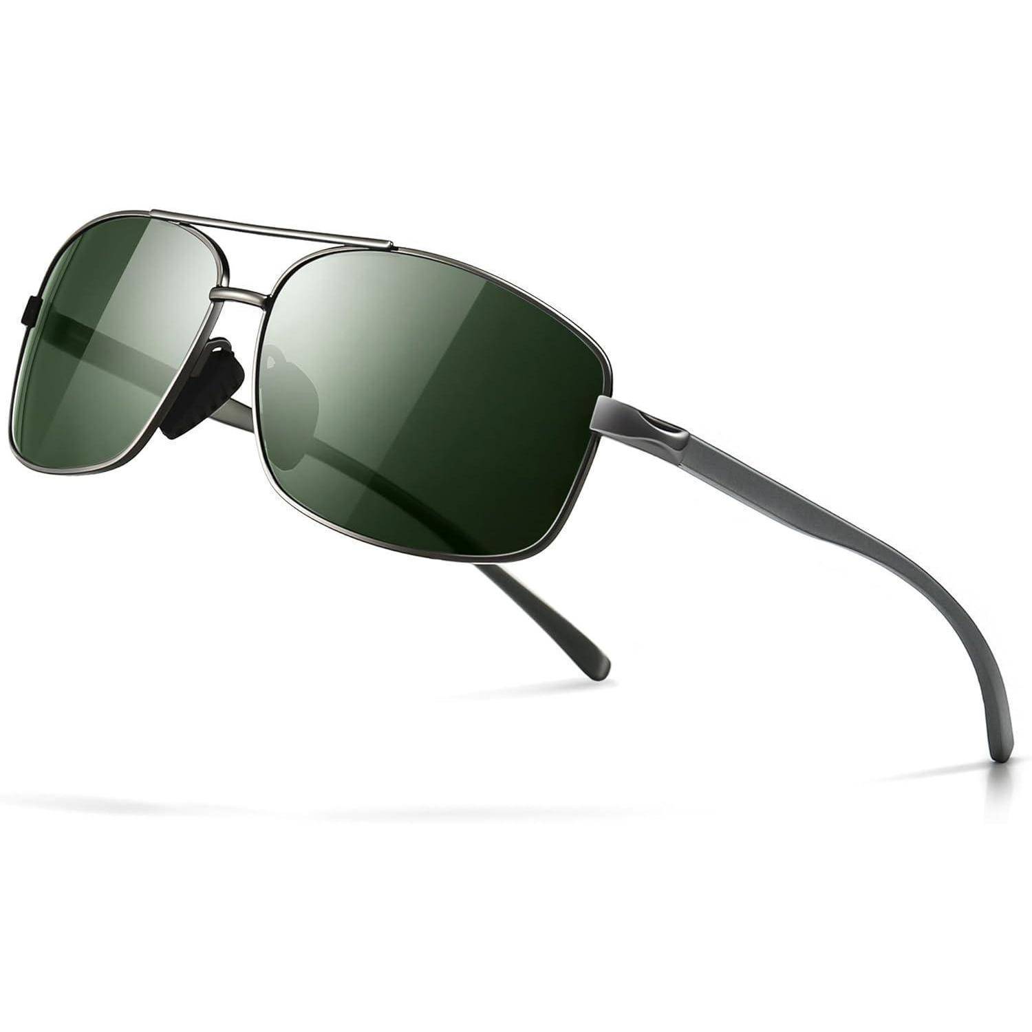 Ultraleichte Polarisierte Sonnenbrille Herren Rechteckig UV400-Schutz