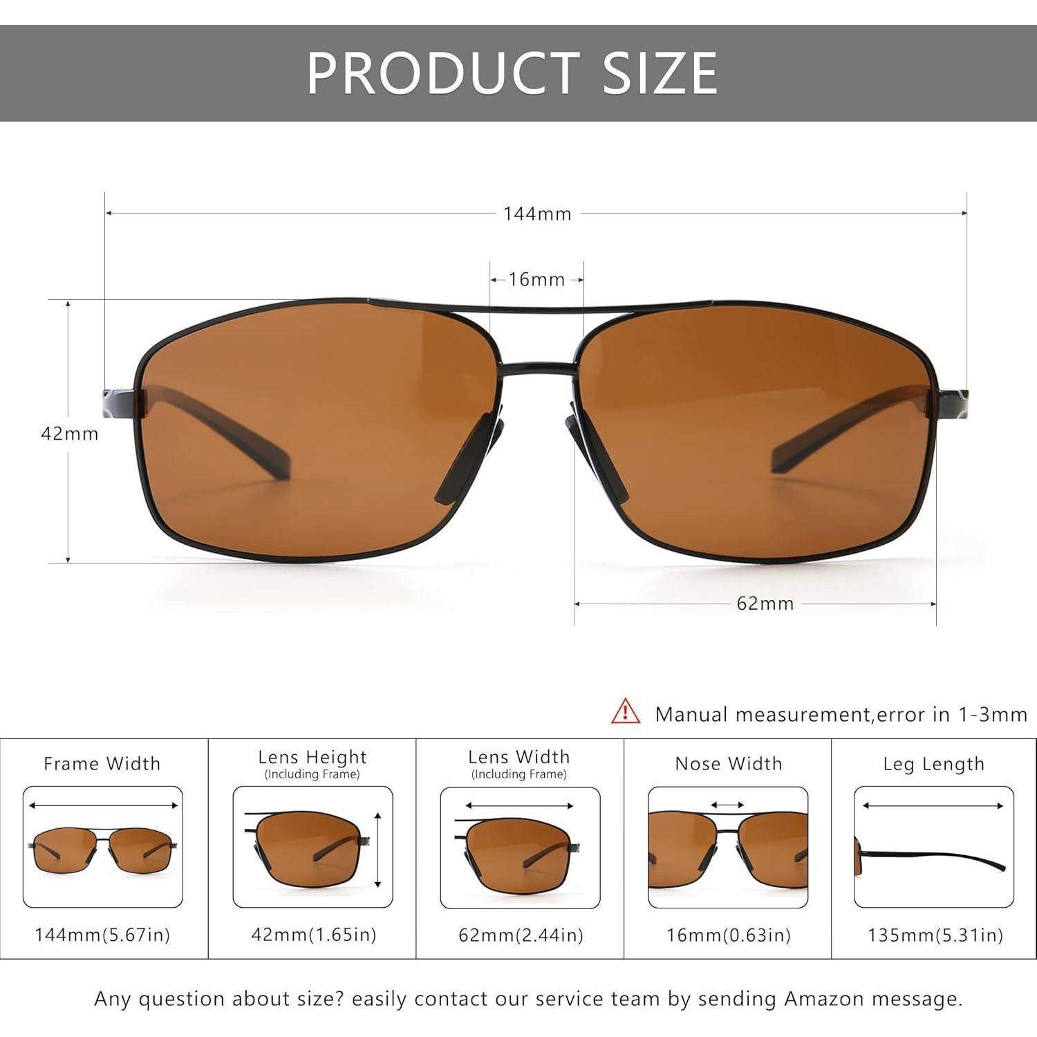 Ultraleichte Polarisierte Herren Sonnenbrille - UV400 Schutz