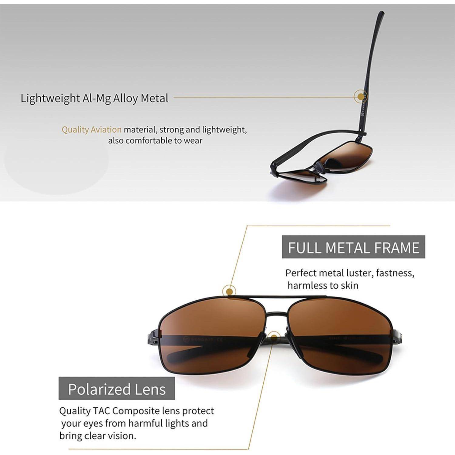 Ultraleichte Polarisierte Herren Sonnenbrille - UV400 Schutz