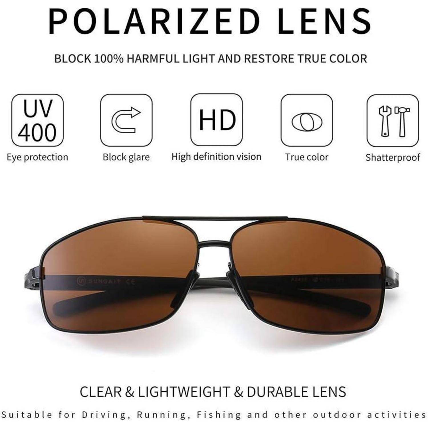 Ultraleichte Polarisierte Herren Sonnenbrille - UV400 Schutz