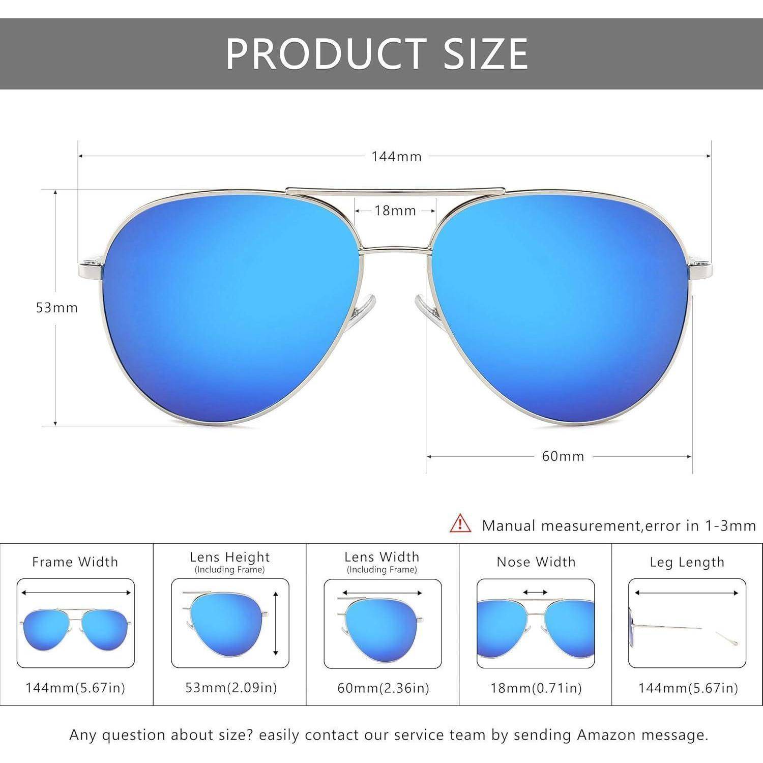 Übergroße Pilotenform Sonnenbrille für Frauen polarisierte Linse
