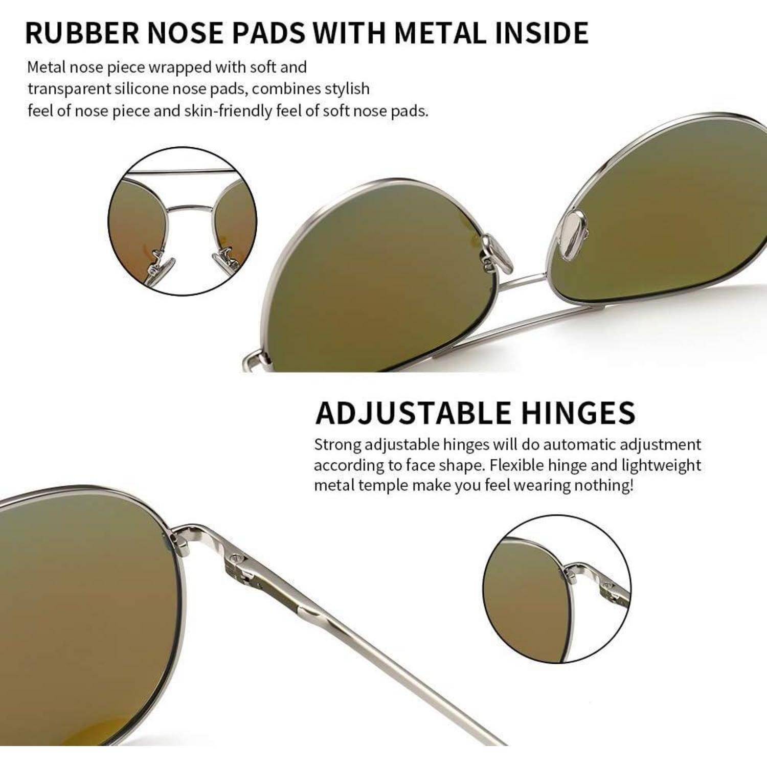 Übergroße Pilotenform Sonnenbrille für Frauen polarisierte Linse