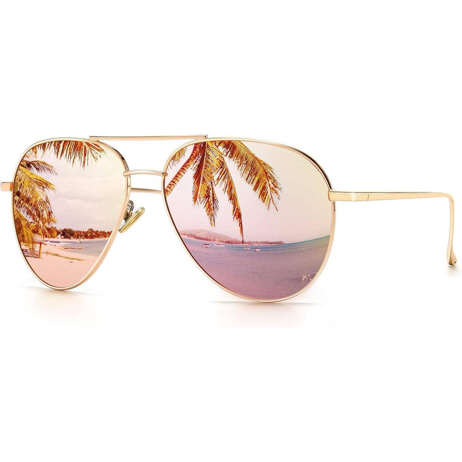 Übergroße Polarisierte Sonnenbrille für Frauen Leichte Mode