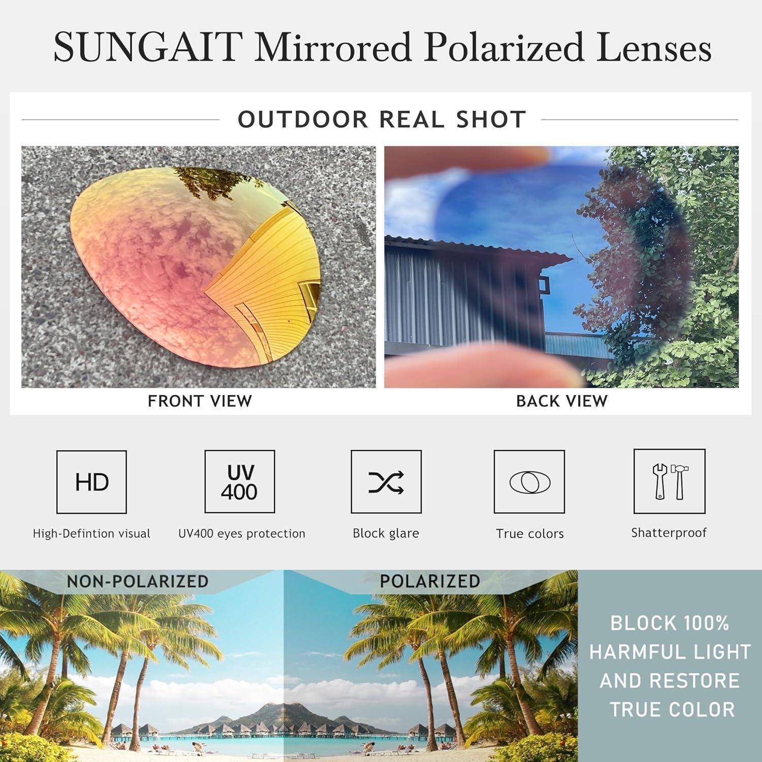 Übergroße Polarisierte Sonnenbrille für Frauen Leichte Mode