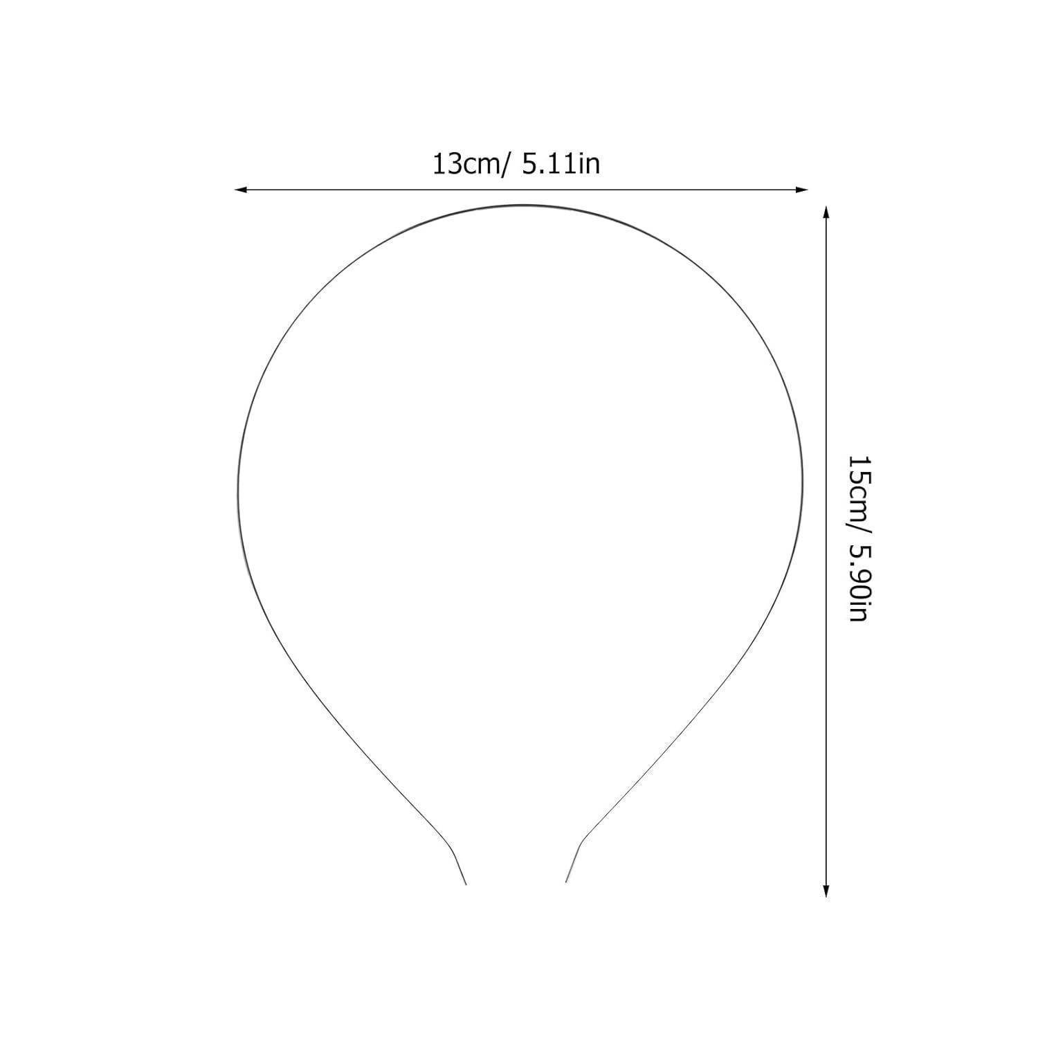 Stirnbänder Metall Haarband Haarreif DIY Zubehör Haar Hoop 3mm 10