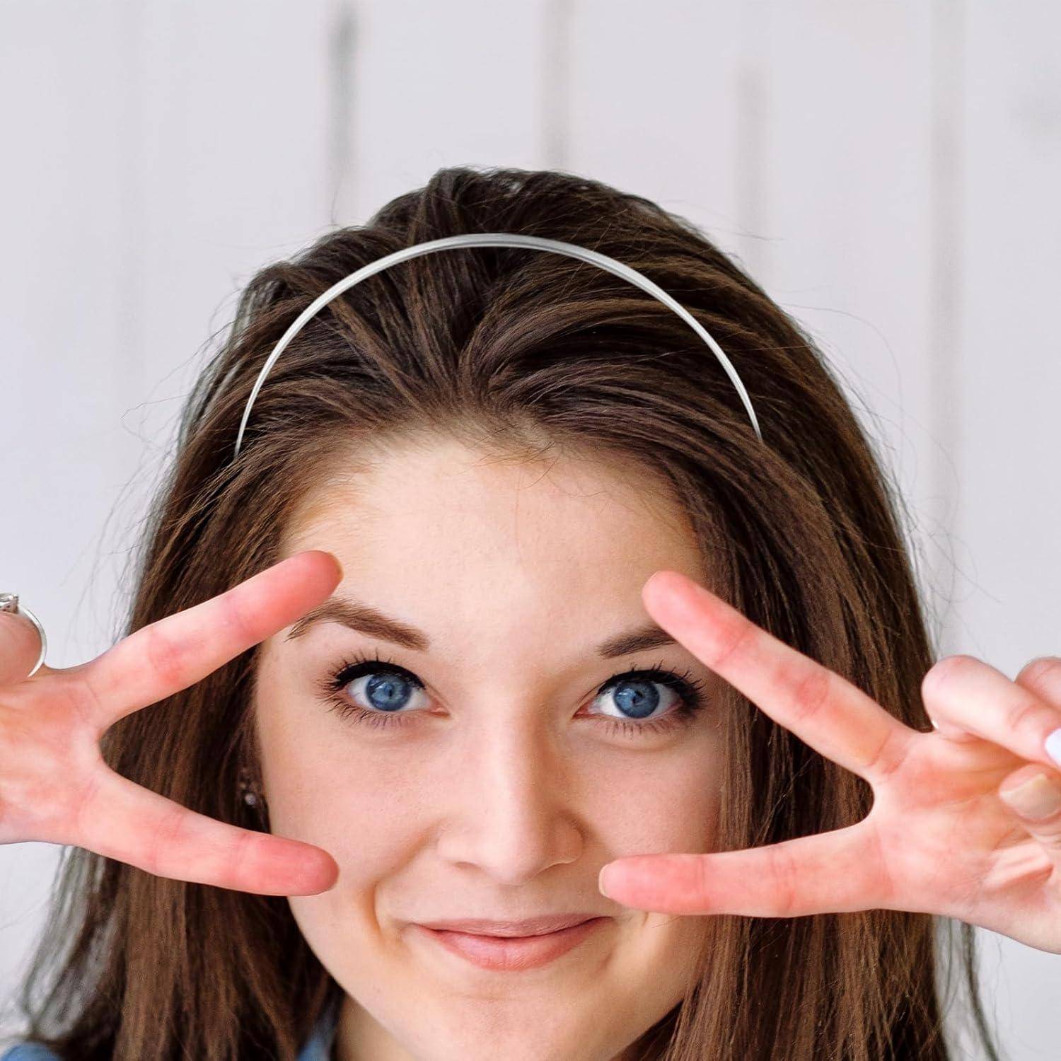Stirnbänder Metall Haarband Haarreif DIY Zubehör Haar Hoop 3mm 10