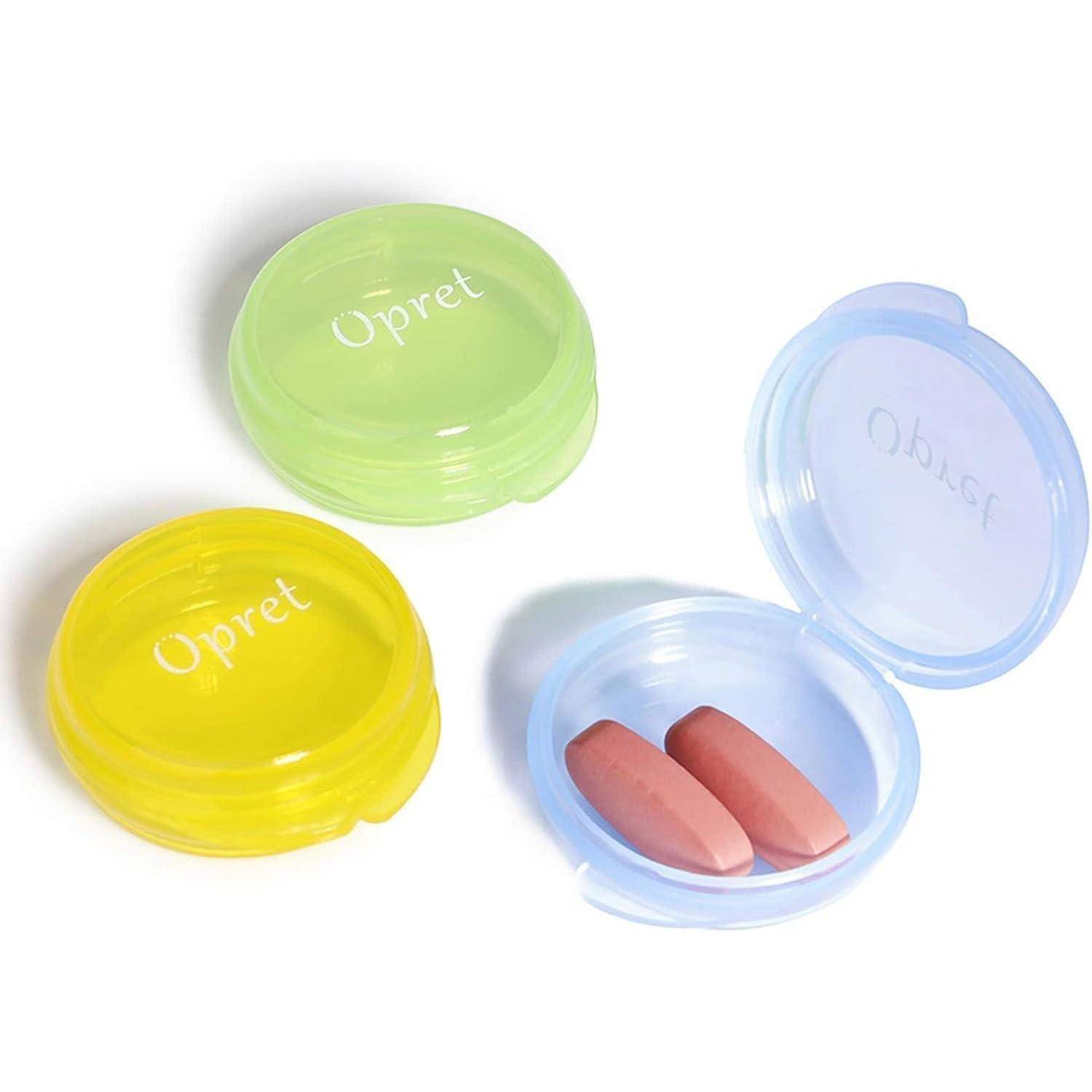 Tablettenbox Pillendose Unterwegs Tragbar 3 Stück 1,6 Zoll BPA-frei