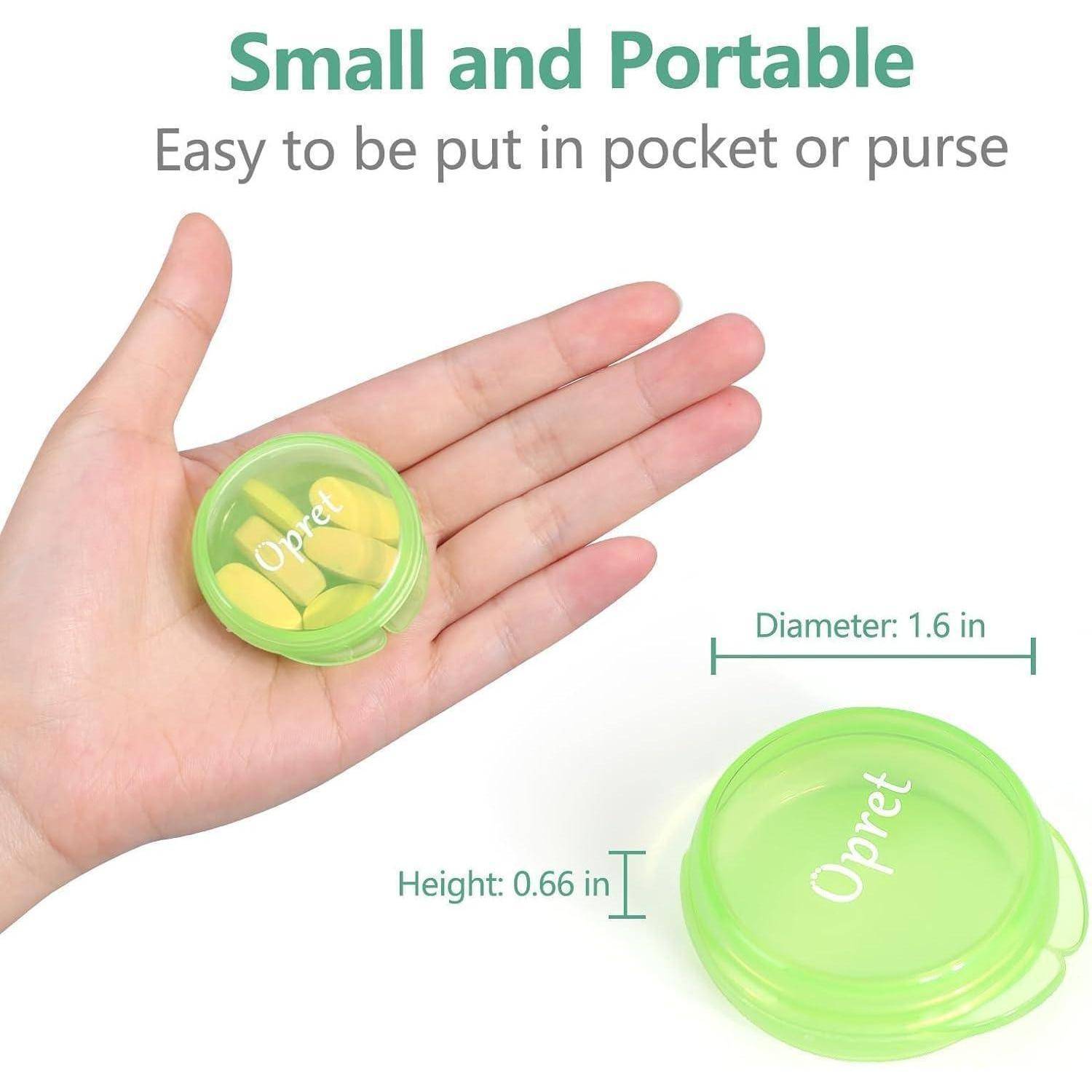 Tablettenbox Pillendose Unterwegs Tragbar 3 Stück 1,6 Zoll BPA-frei