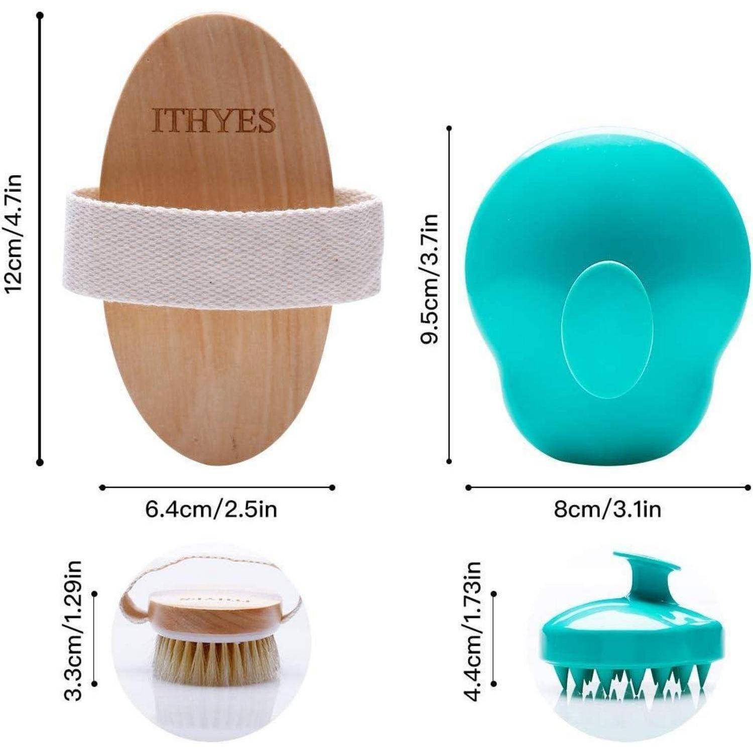 Shampoo-Bürsten-Set Haarbürsten Silikon Massagegerät Körperbürste