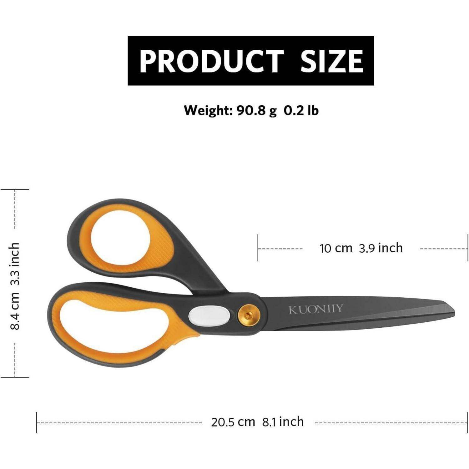 Schere 20,3 cm Titanbeschichtung weiche Griffe 3er-Set