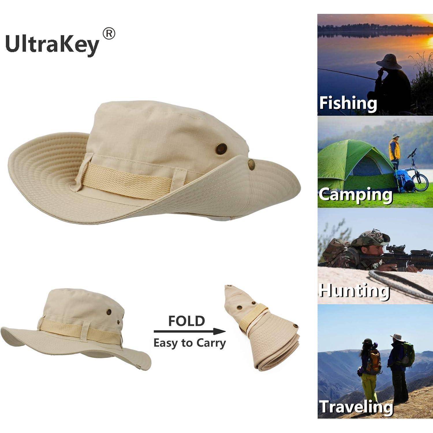 Sonnenhut Buschhut Krempe Herren Damen Angeln Jagd Camping M Khaki