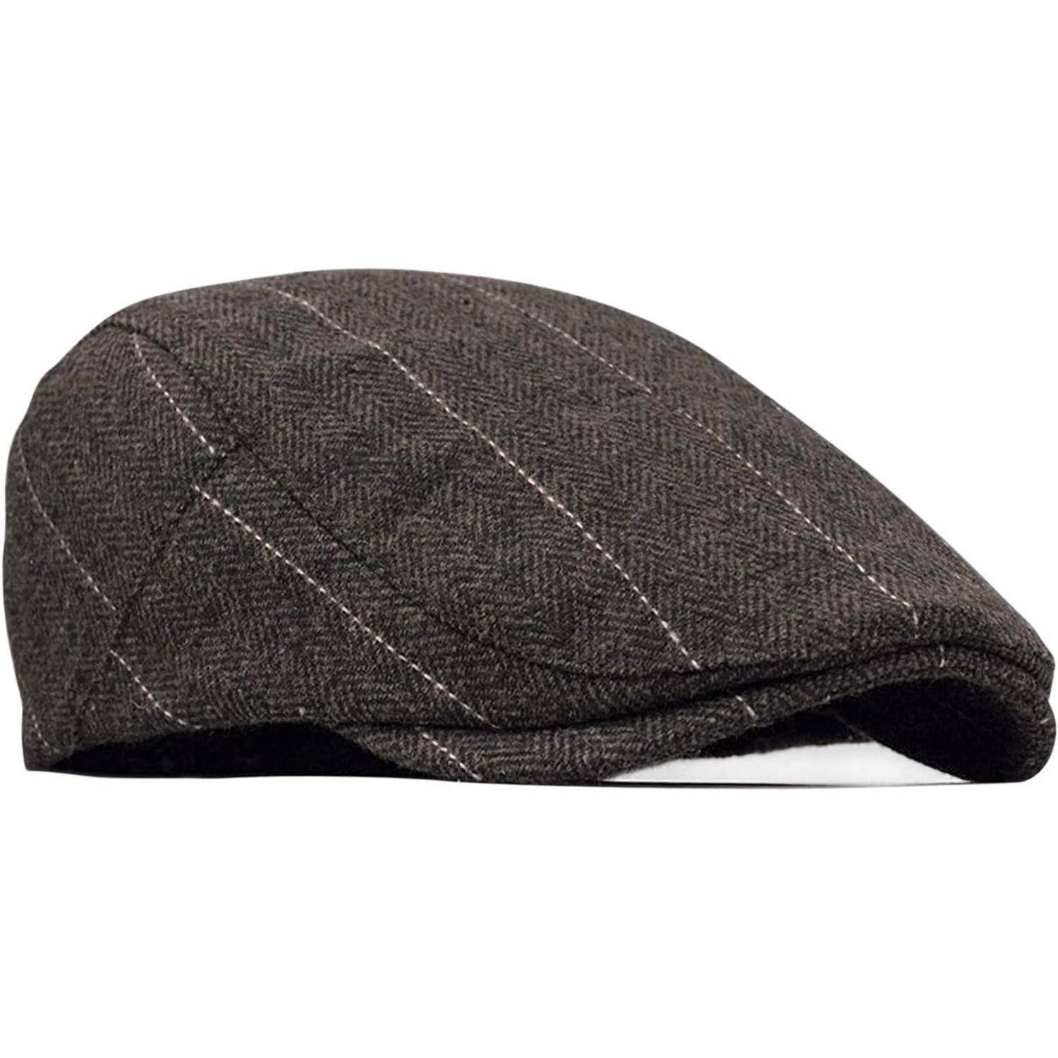 Schiebermütze Flatcap Gatsby Herren Damen Kaffee
