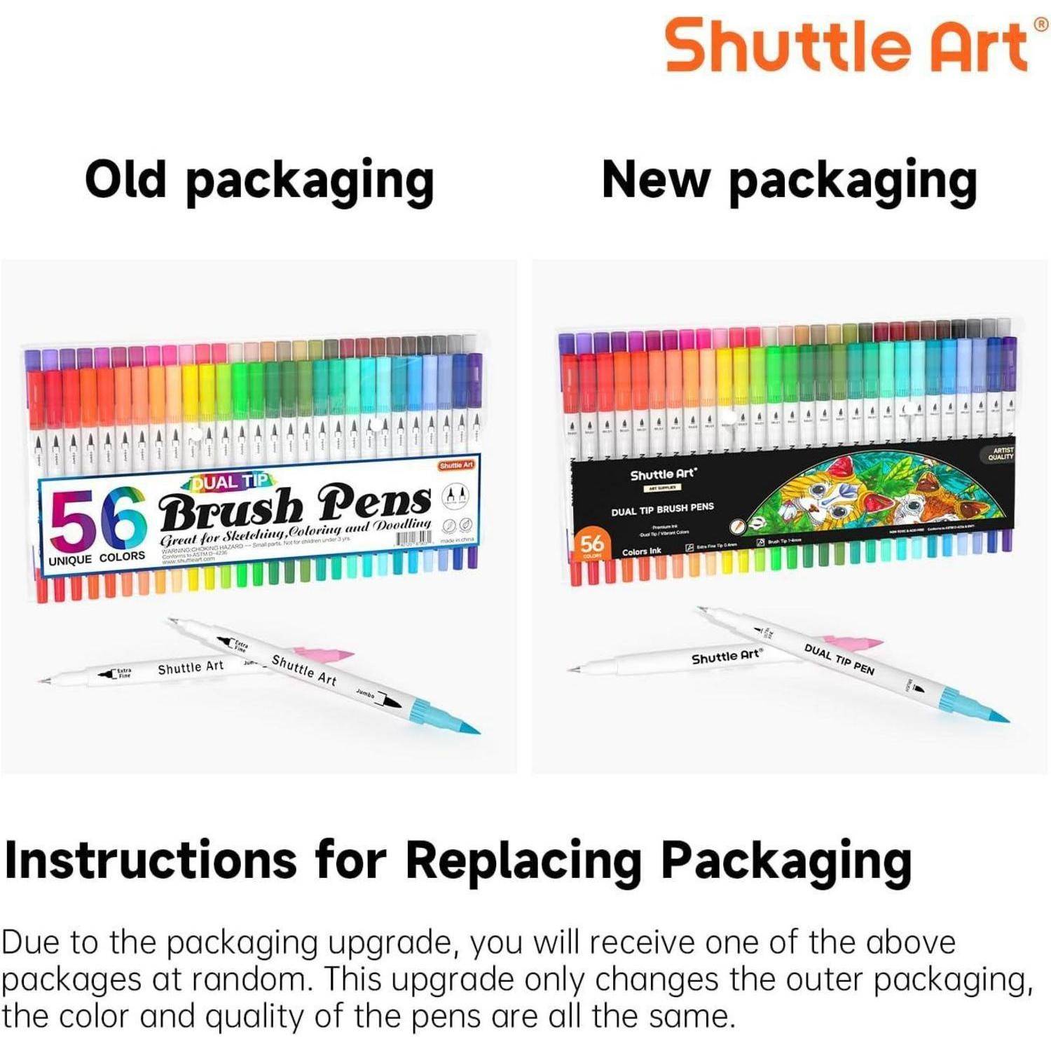 Pinselstifte Aquarell 56 Fasermaler 1-2mm Fineliner 0,4mm Mehrfarbig