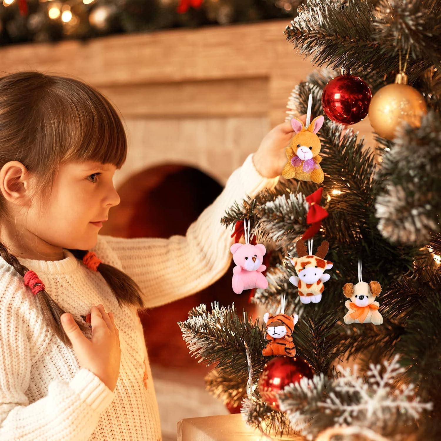 Adventskalender 2025 24 Plüschtiere Schlüsselanhänger Kinder