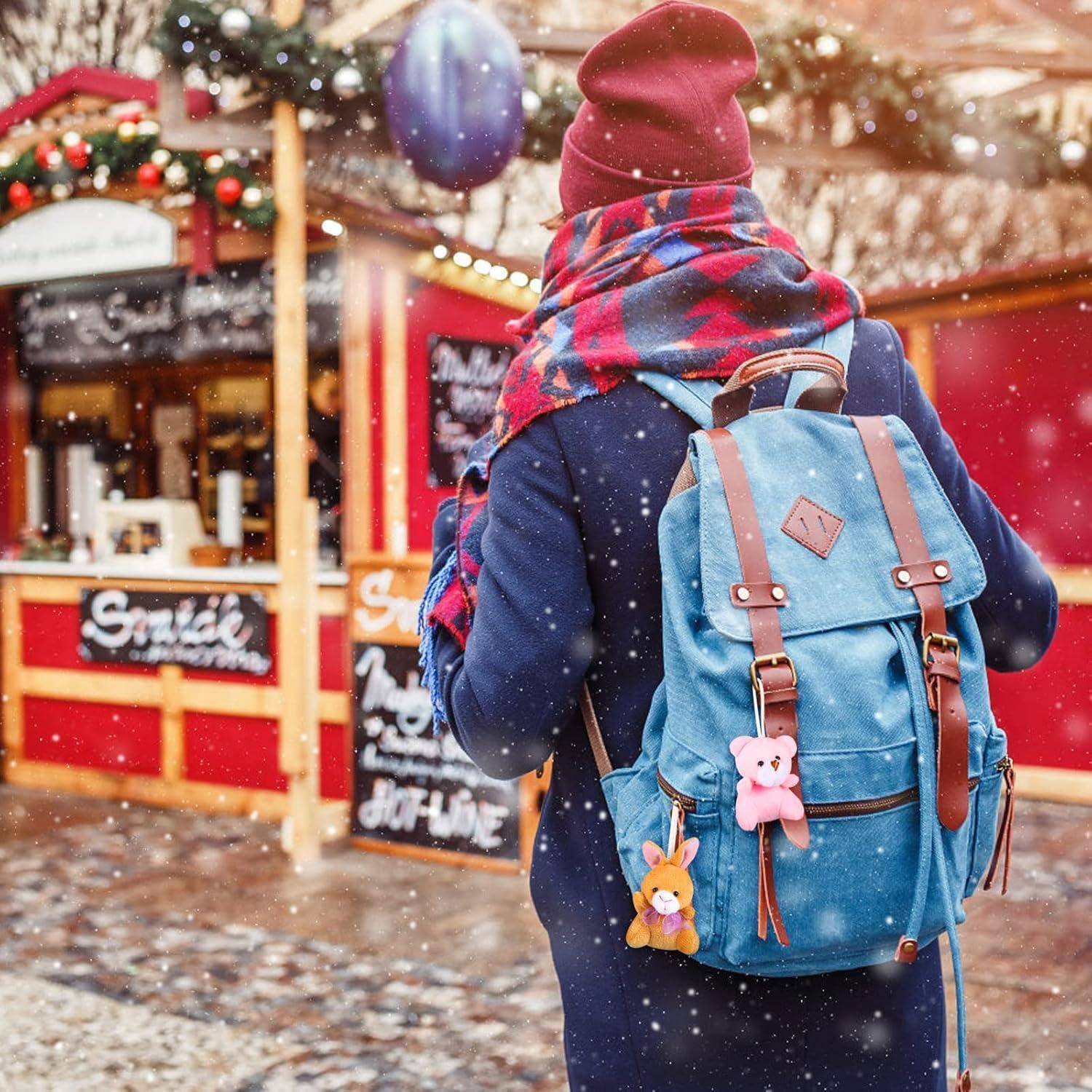 Adventskalender 2025 24 Plüschtiere Schlüsselanhänger Kinder