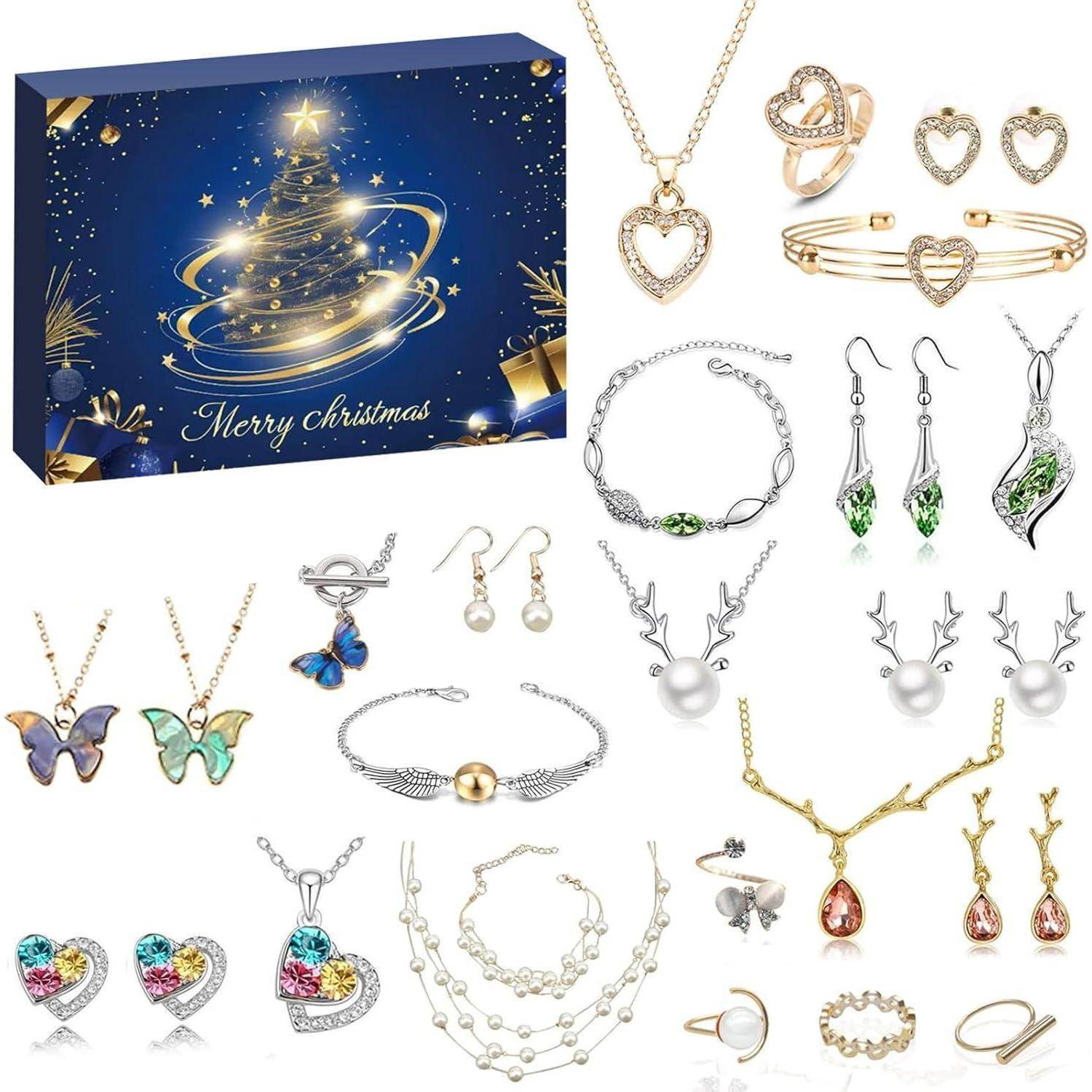 Adventskalender Schmuck 2025 Geschenk 24 Tage Kinder Teenager A