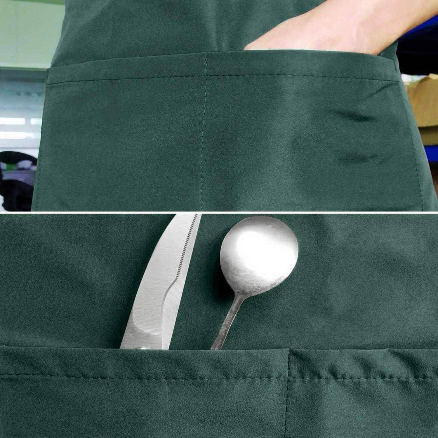 Schürze Kochschürze Grillschürze Grün Wasserdichtes Verbundmaterial