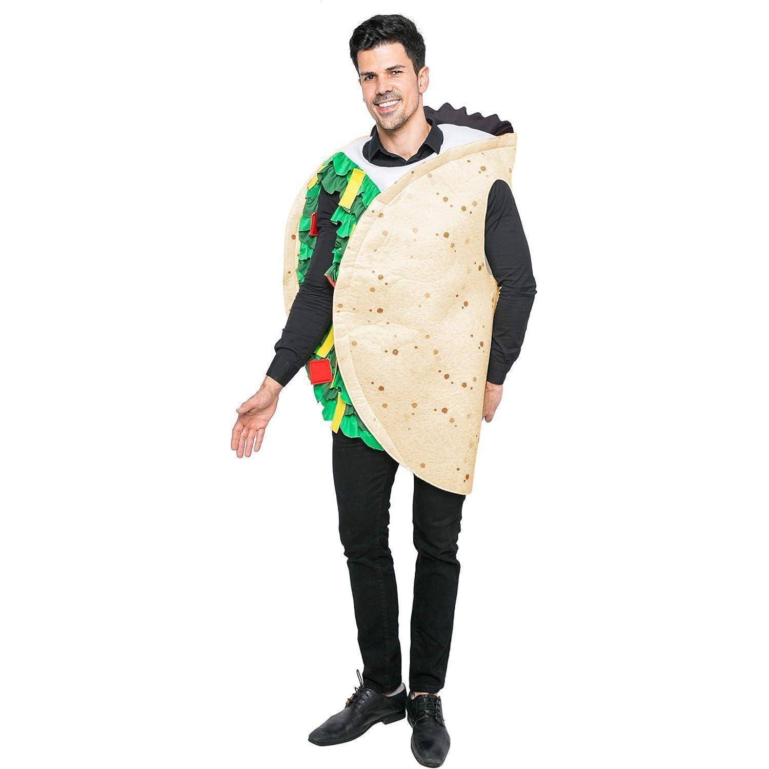 Bananen Kostüm Erwachsene Unisex Halloween Karneval Set Taco L