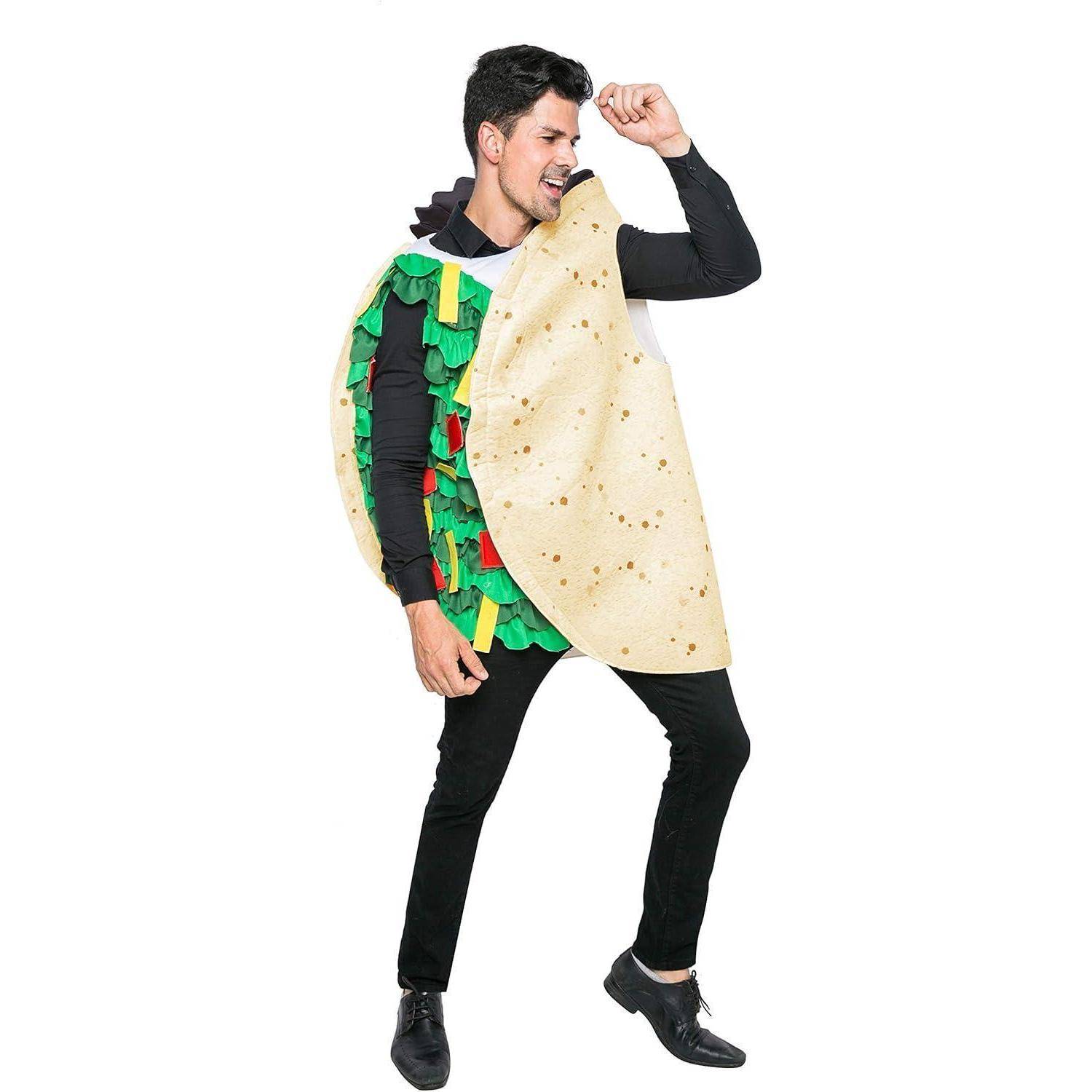 Bananen Kostüm Erwachsene Unisex Halloween Karneval Set Taco L