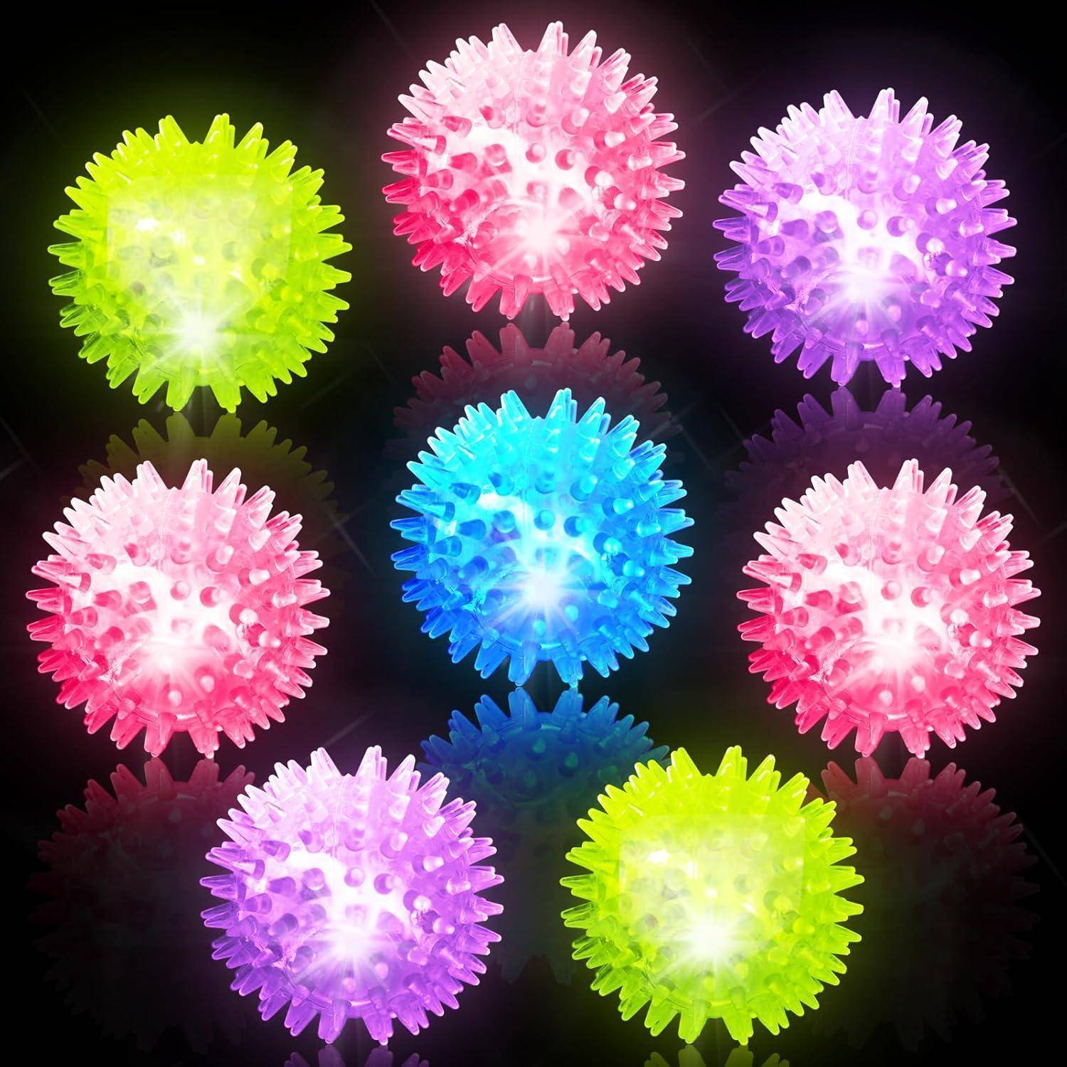 Igelball Leuchtball LED Kindergeburtstag Gastgeschenke 8 Led Igelball