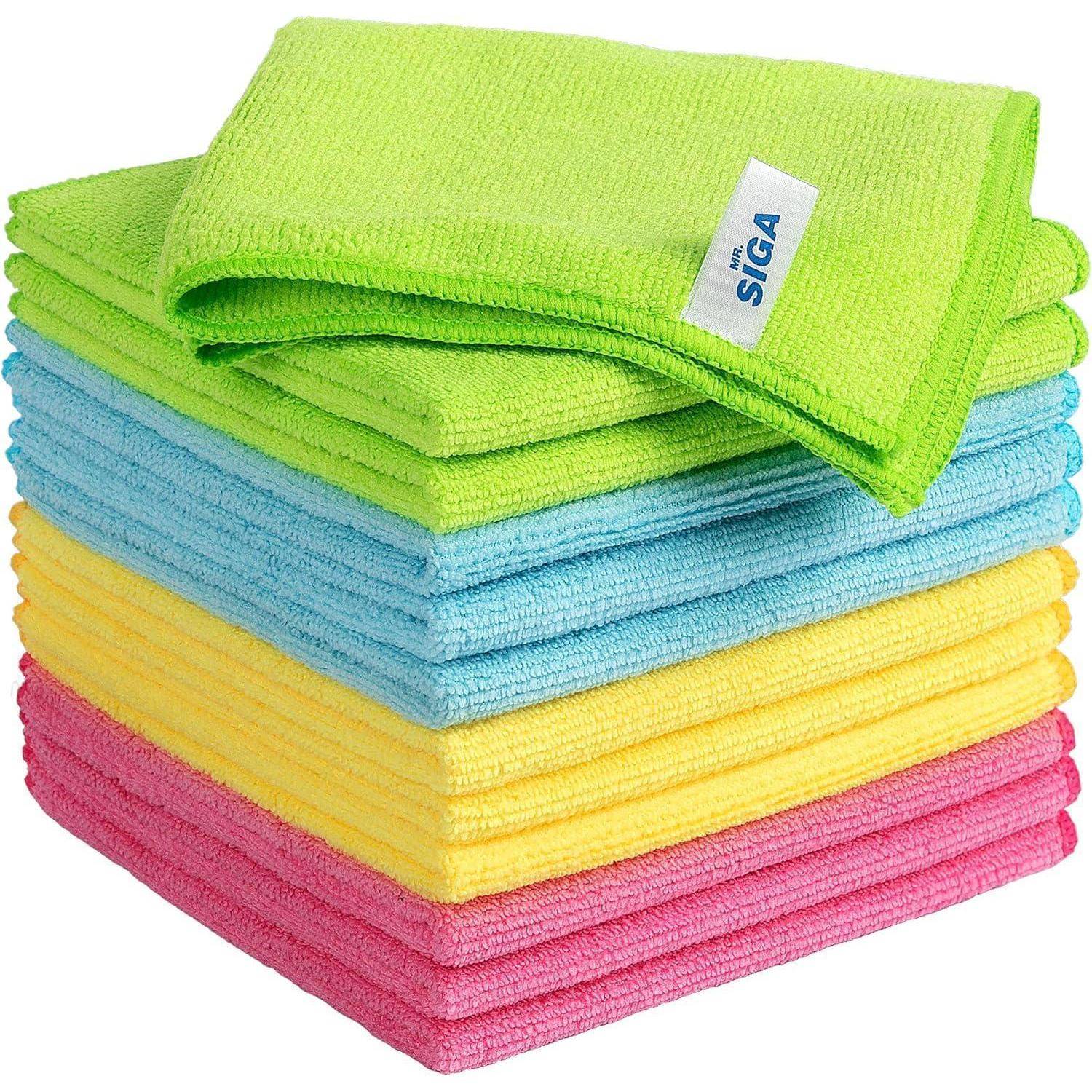 Mikrofasertücher Reinigungstücher 12er 32 x 32 cm (12 Stück)