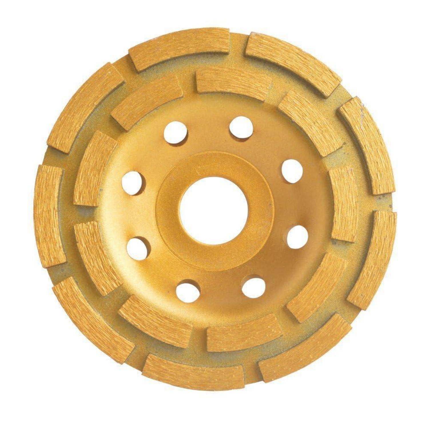 Diamantschleiftopf 115 mm 22,2 mm doppelreihig Beton Marmor Granit