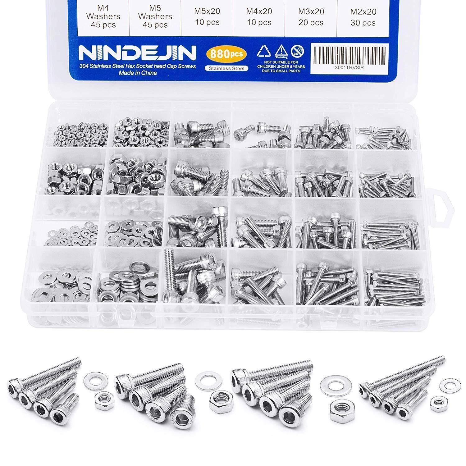 Schrauben Set 880 Pcs M2 M3 M4 Sechskopf Edelstahl 304 Schrauben C